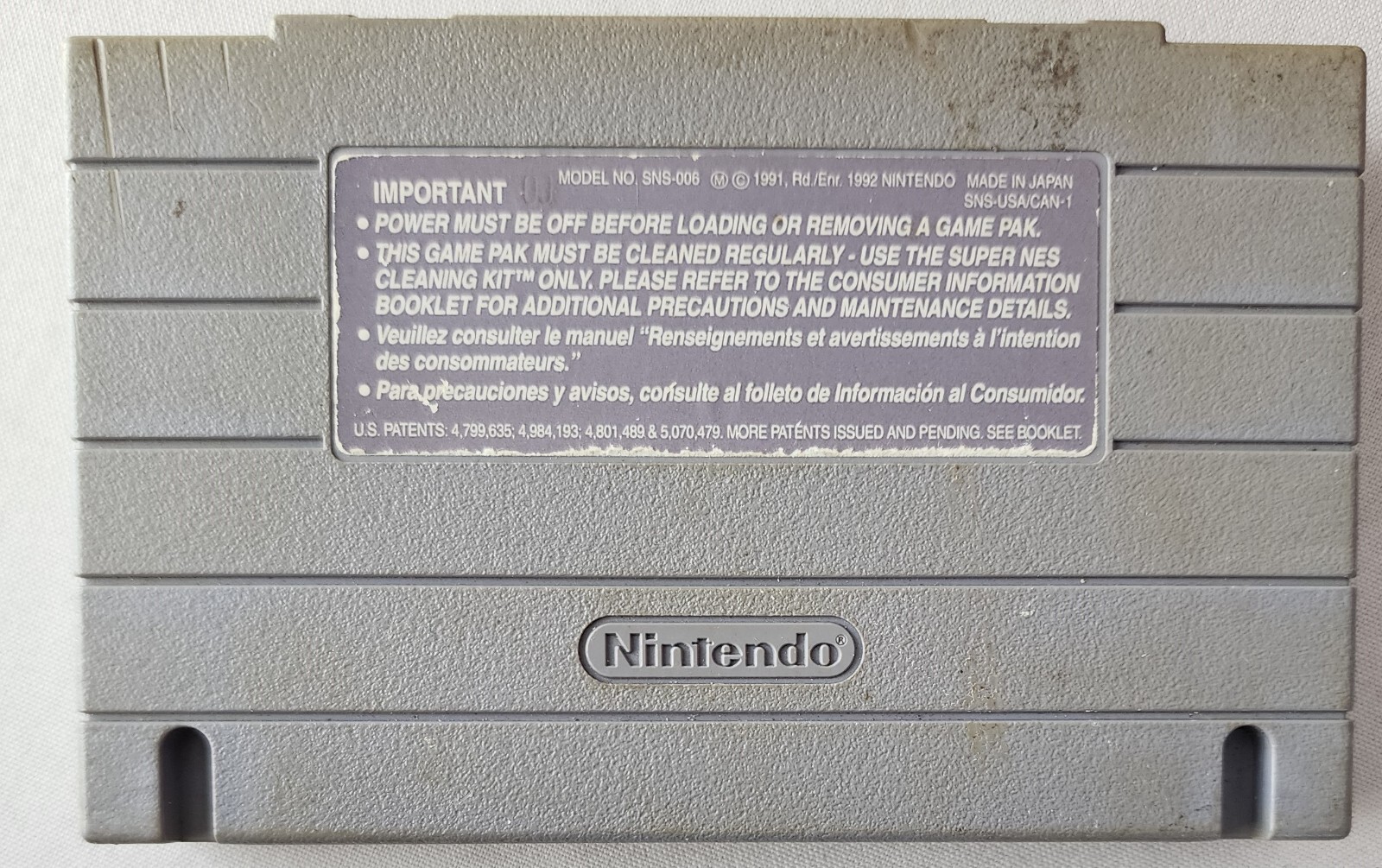 Super Nintendo SNES Console With 1 OEM Controller, Cables, and Game – Tested