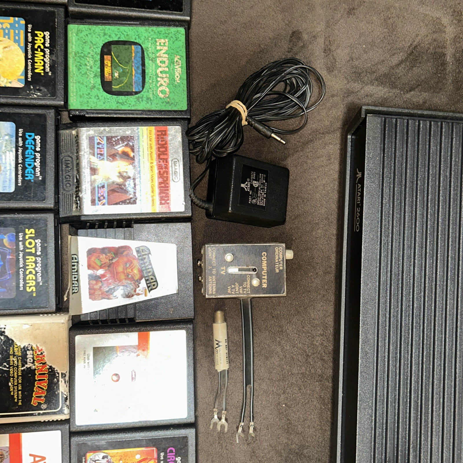 ATARI 2600 Complete Boxed System w/ Original Packaging + 28 Picture Label Games!