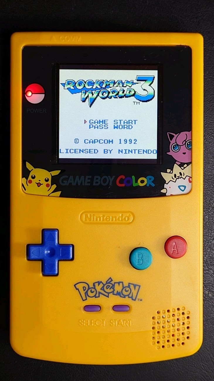 Backlit Gameboy Color Pokemon Shell, New Speaker, Aftermarket Shell