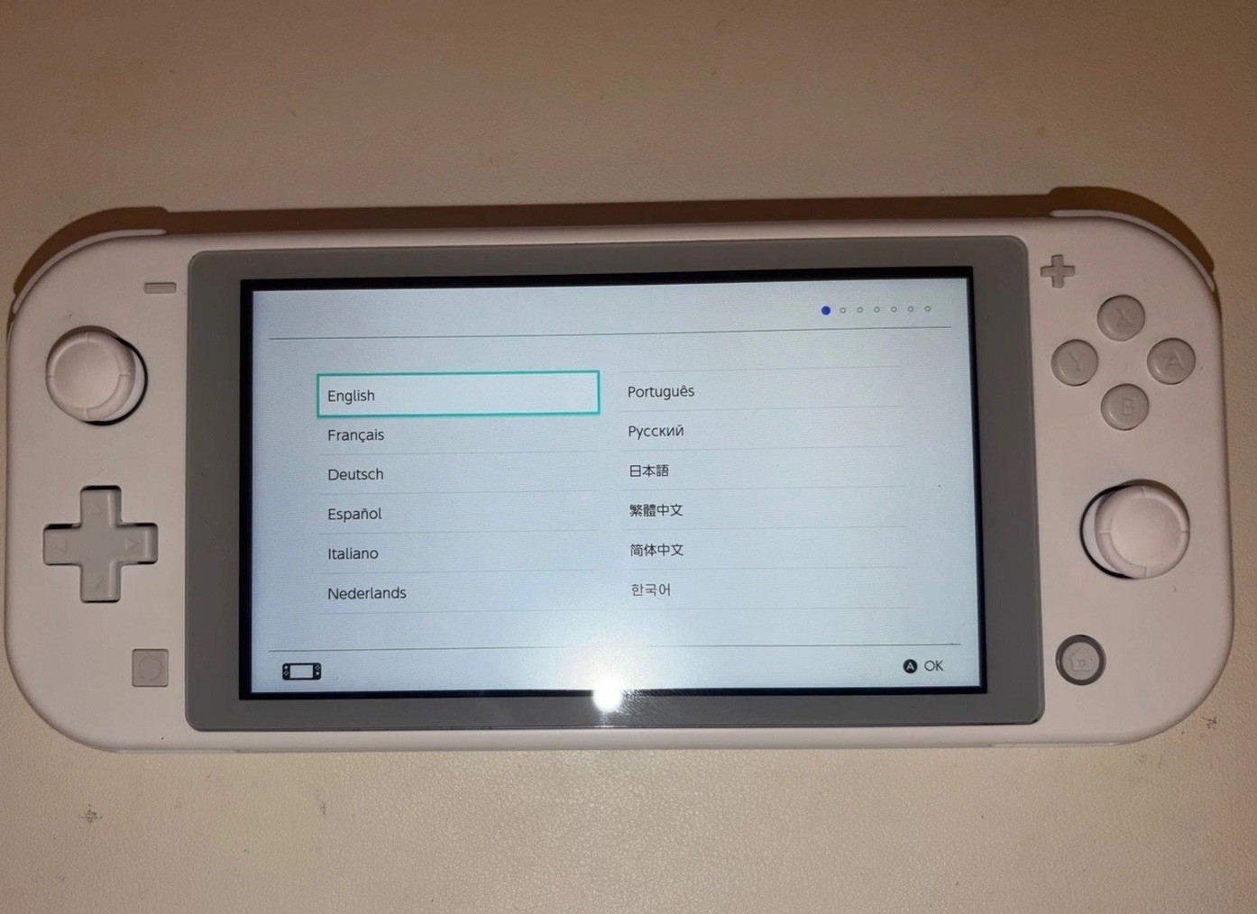 Switch Lite Custom White Shell, New Screen and TMR Joysticks