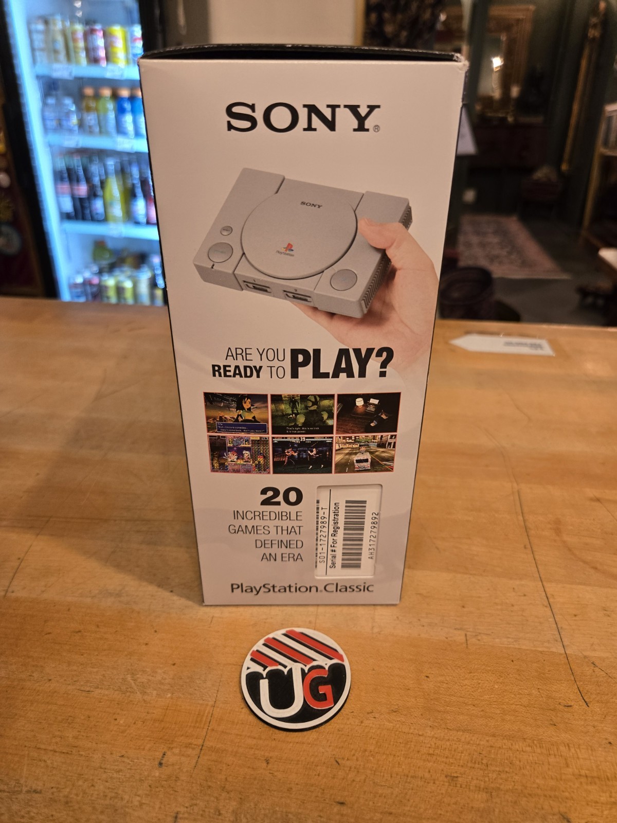BOX ONLY Sony PlayStation Classic Mini 2018 Edition Video Game Console PS1