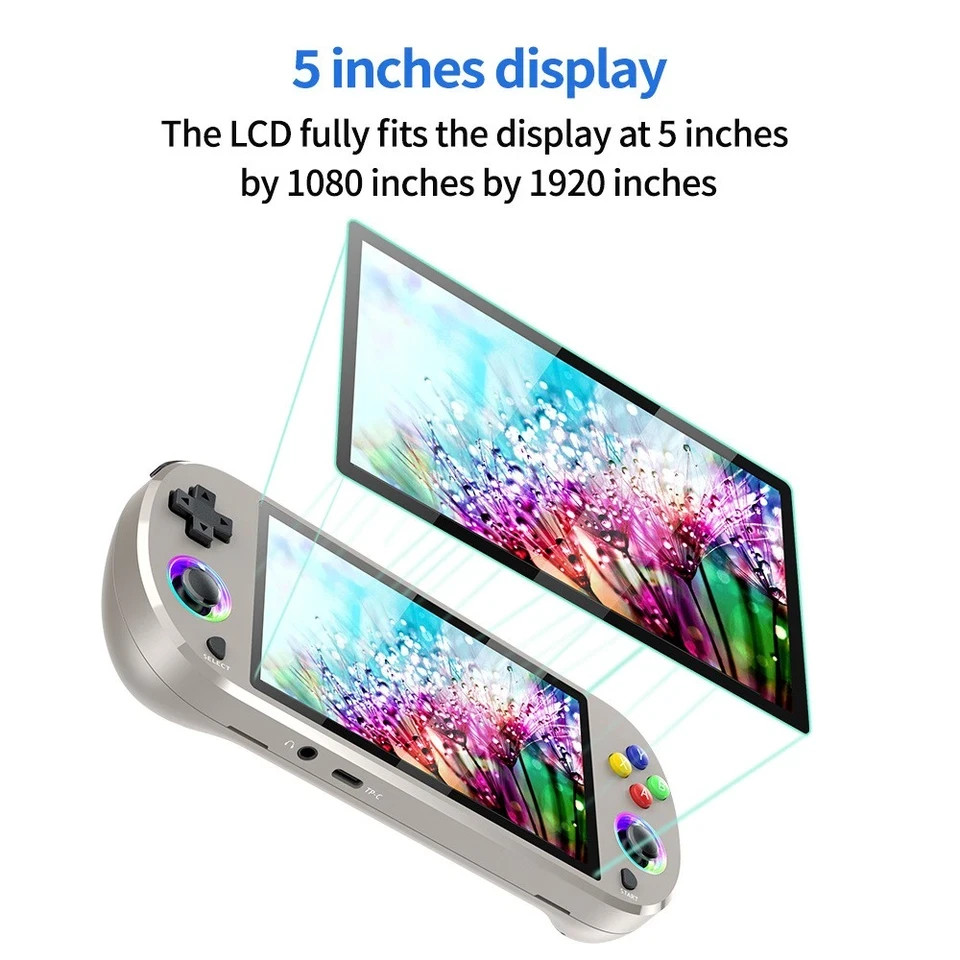 🔥USA🔥 M22pro Retro Handheld 20000 Game Console, 64GB Mini Video Game 5″ Screen