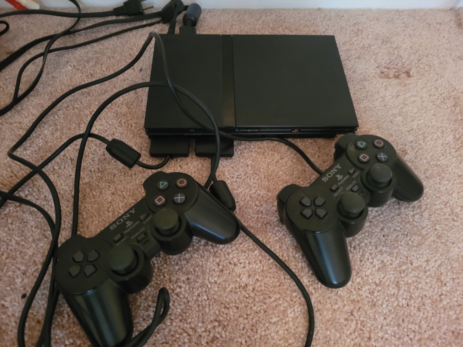 Sony PlayStation 2 Slim Line Version 1 Console – Charcoal Black (SCPH-70012)