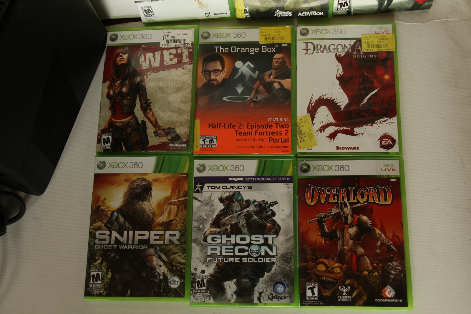 Microsoft Xbox 360 S Console 1439 + Power Supply – Bundle 15 Games Call Of Duty