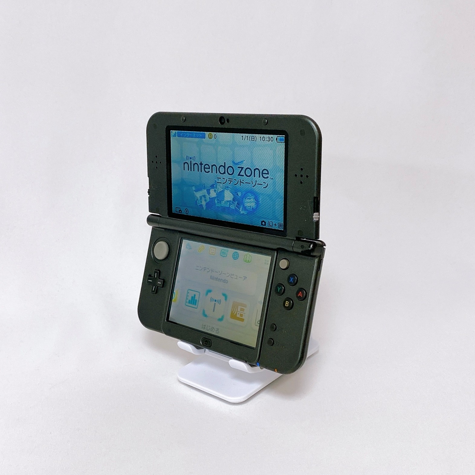【Top IPS】New Nintendo 3DS LL XL Metallic Black Console Stylus Japan Tested Rare