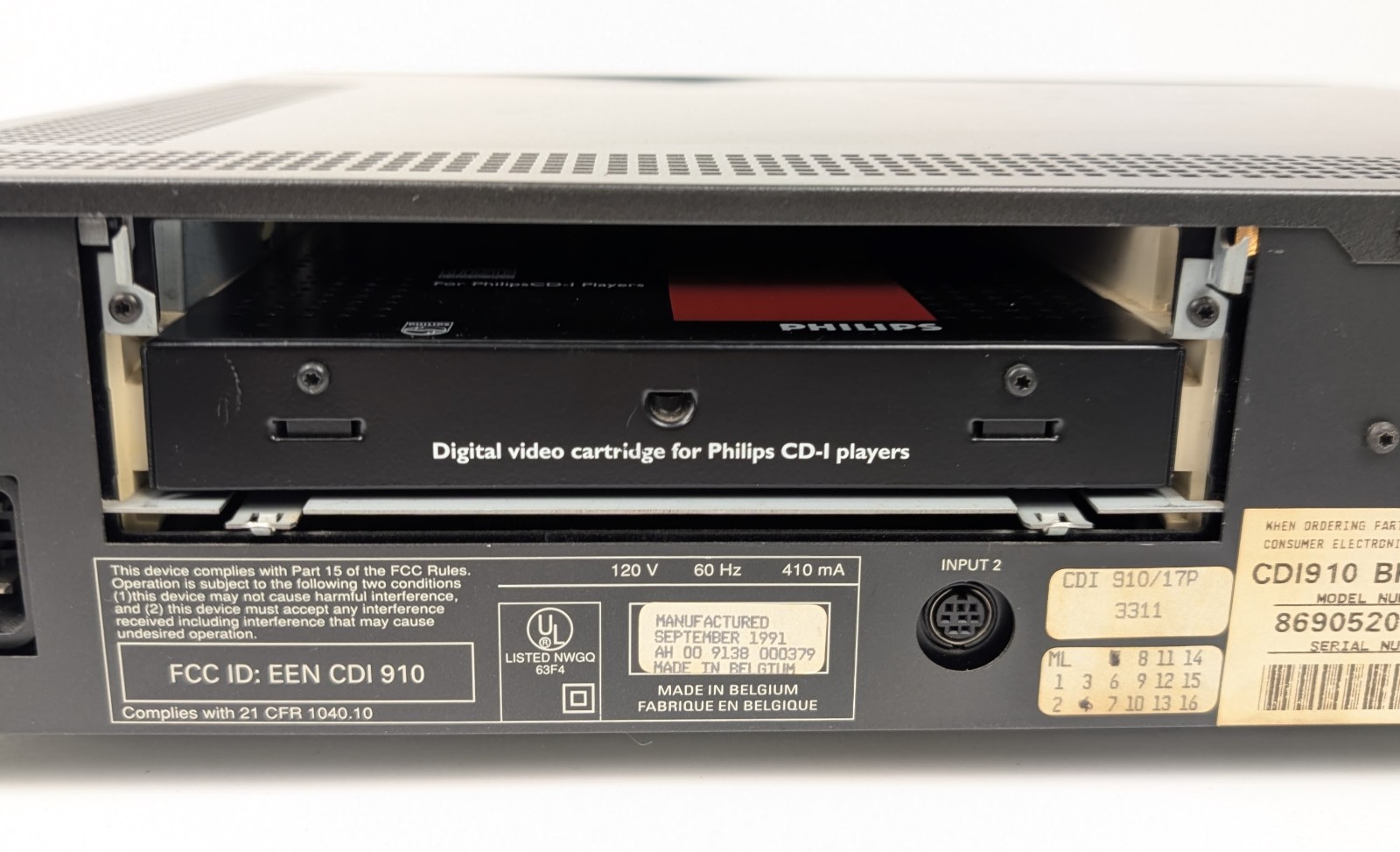 Philips CDI 910 CD Interactive Player Console Tested Working No Remote