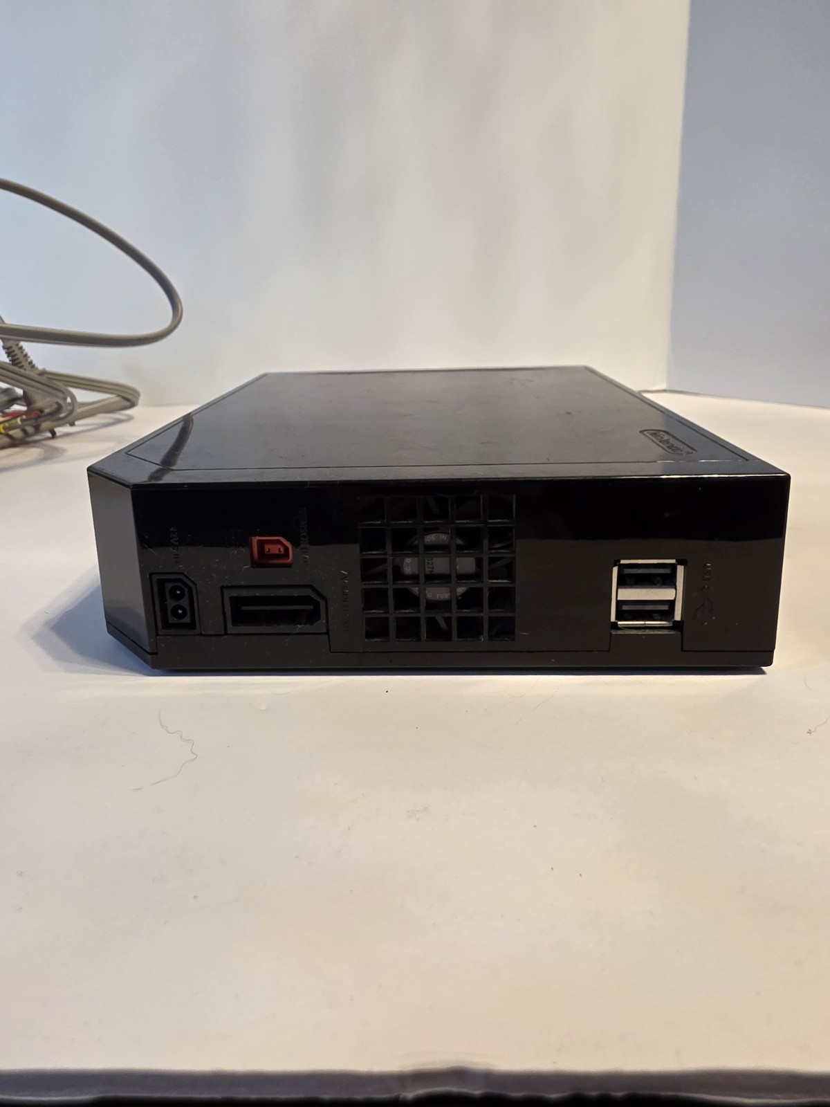 Nintendo Black Wii Console Tested Working With Power, AV Cable, And Sensor Bar