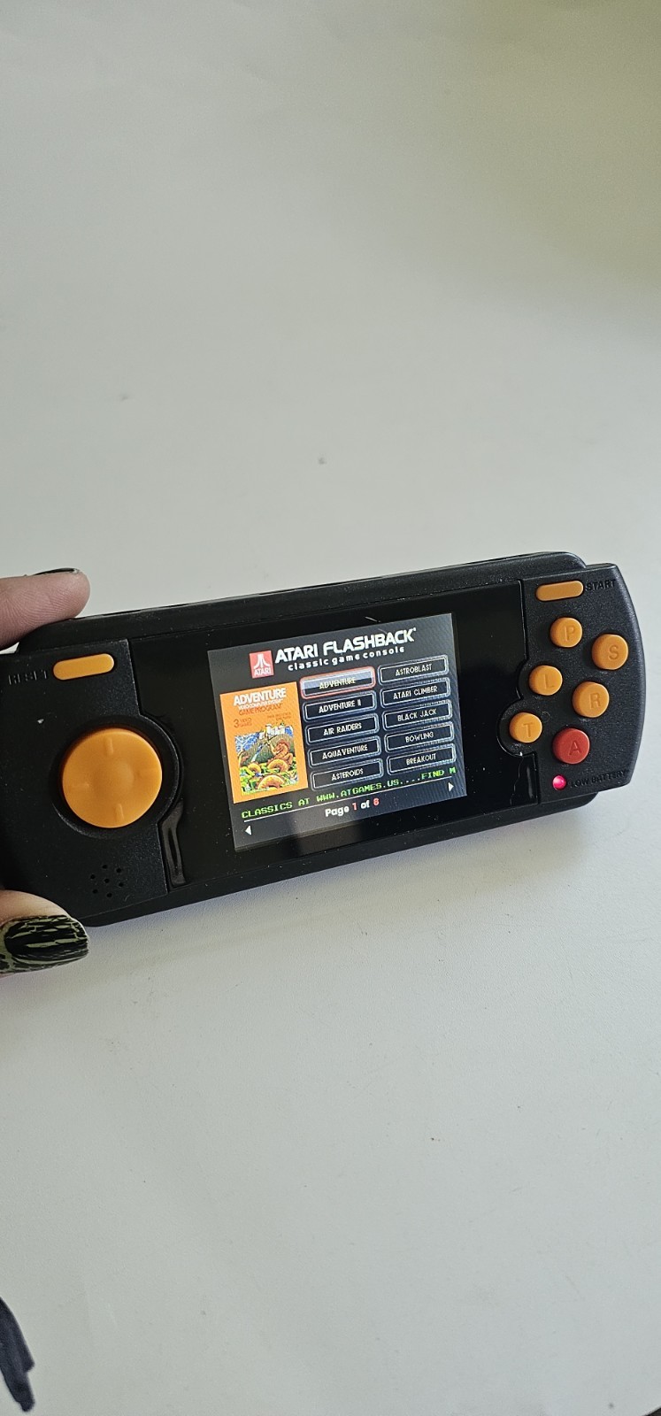 Atari Flashback Portable Handheld Console Tested Working No Charger