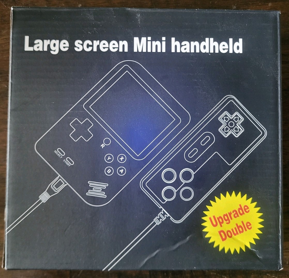 Retro FC 2 Player Handheld 8-bit Video Game Console 500 Preloaded Games – Black