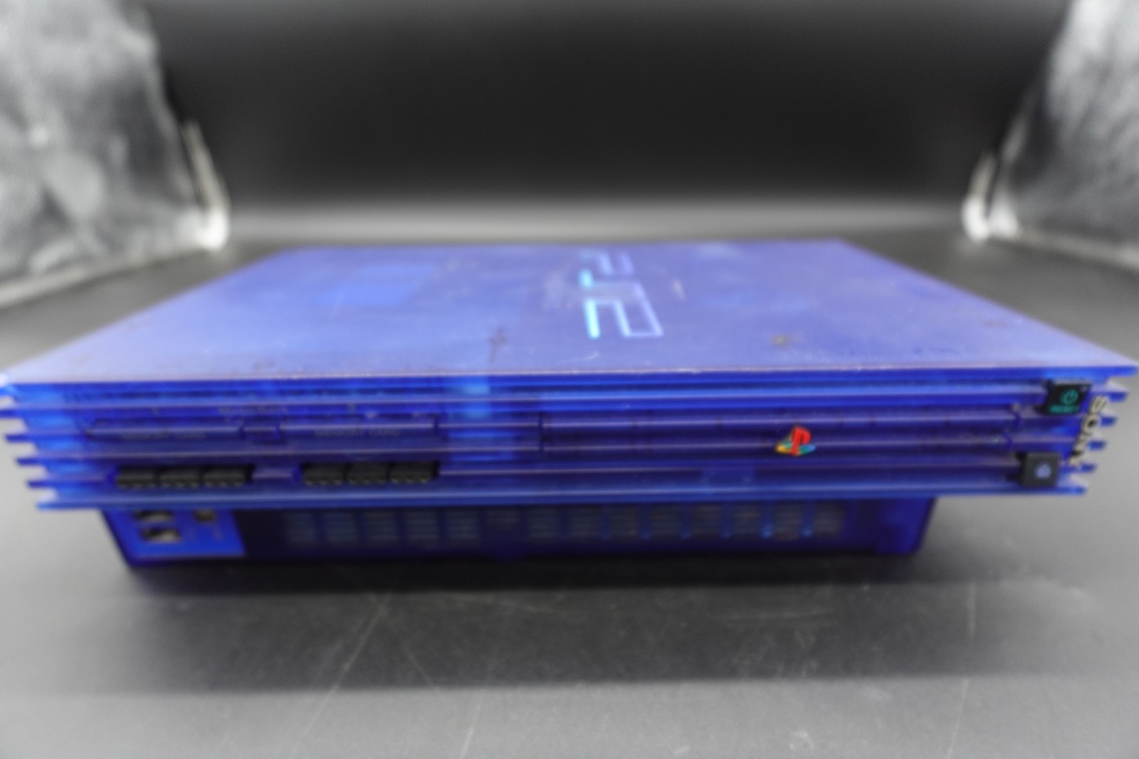 Some parts missing PS2 Ocean Blue SCPH-37000 Console only Playstation 2 USED