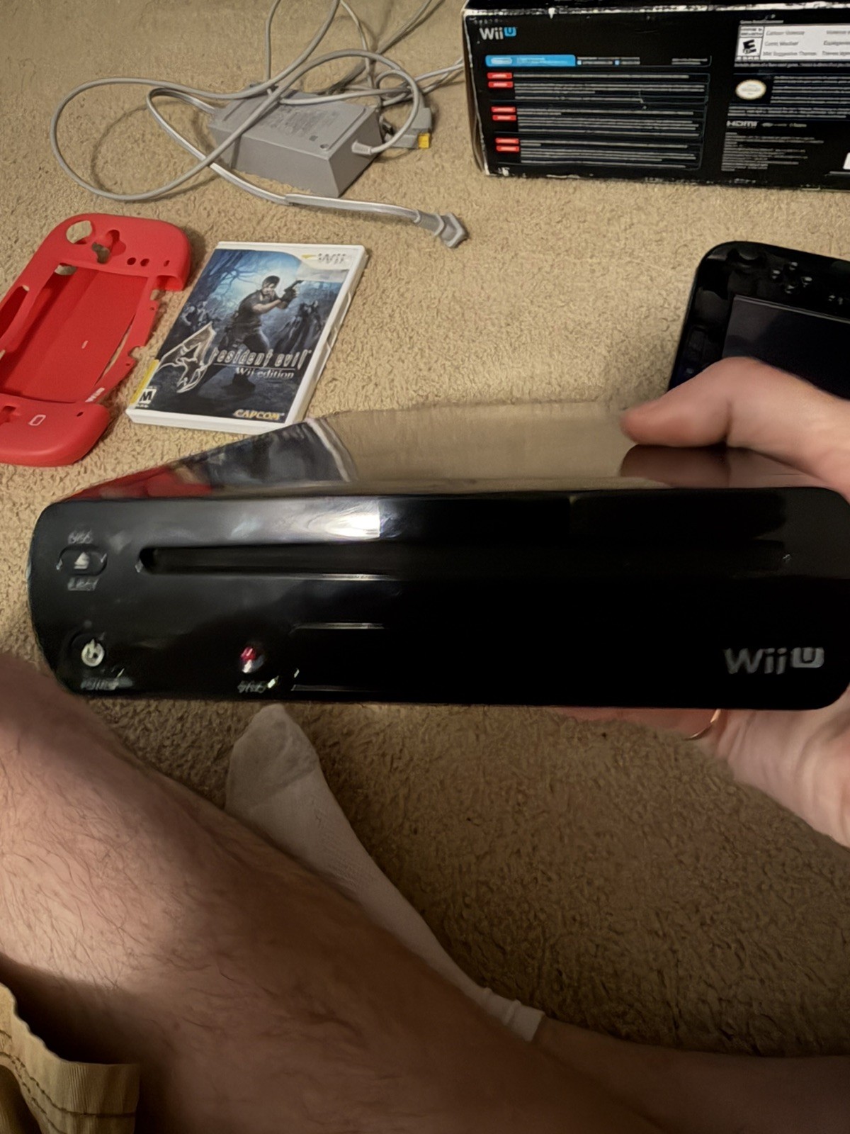 Nintendo Wii U Console Smash Splat Deluxe Set Mario Super Mario Resident Evil