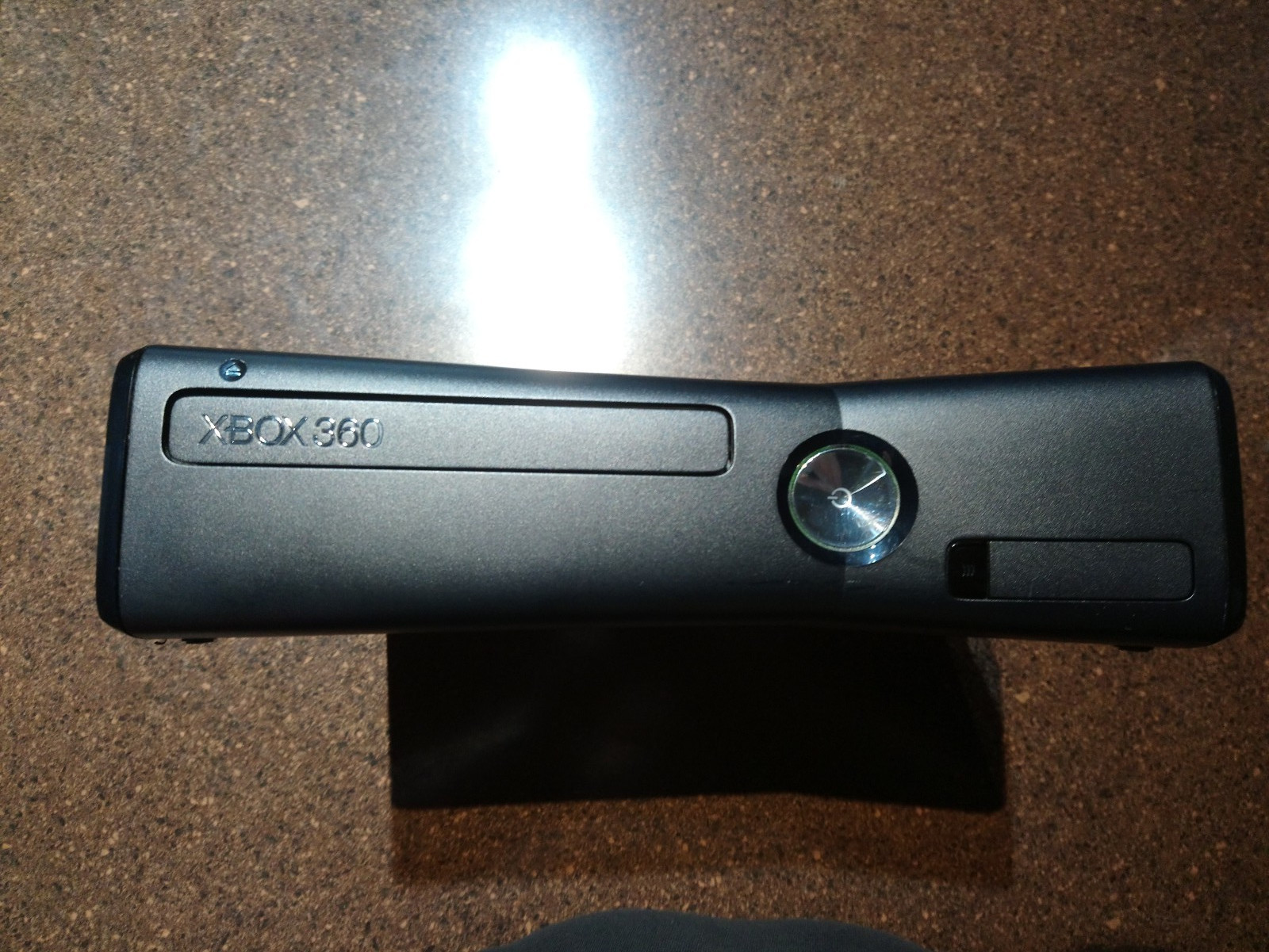 Xbox 360 S Console System Black NTSC & Cables *Working no errors*