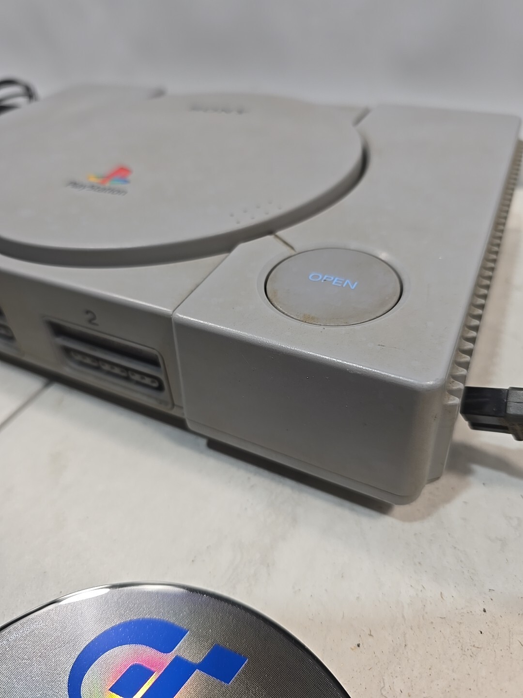 Sony PlayStation 1 Console (SCPH-9001 ) PS1 w/ Controller, Cables, and 1 Game