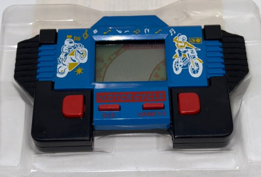 MOTORCYCLE – LCD Game & Watch Portable Console – 1990’s – GRAND PRIX VARIANT #2