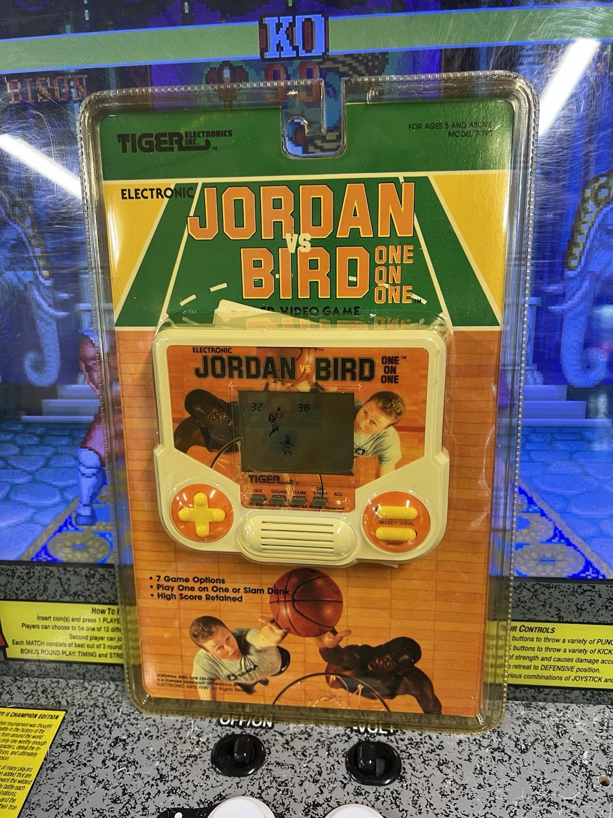 1989 Tiger Electronics Jordan vs. Bird One on One LCD Video Game SEALED *READ*