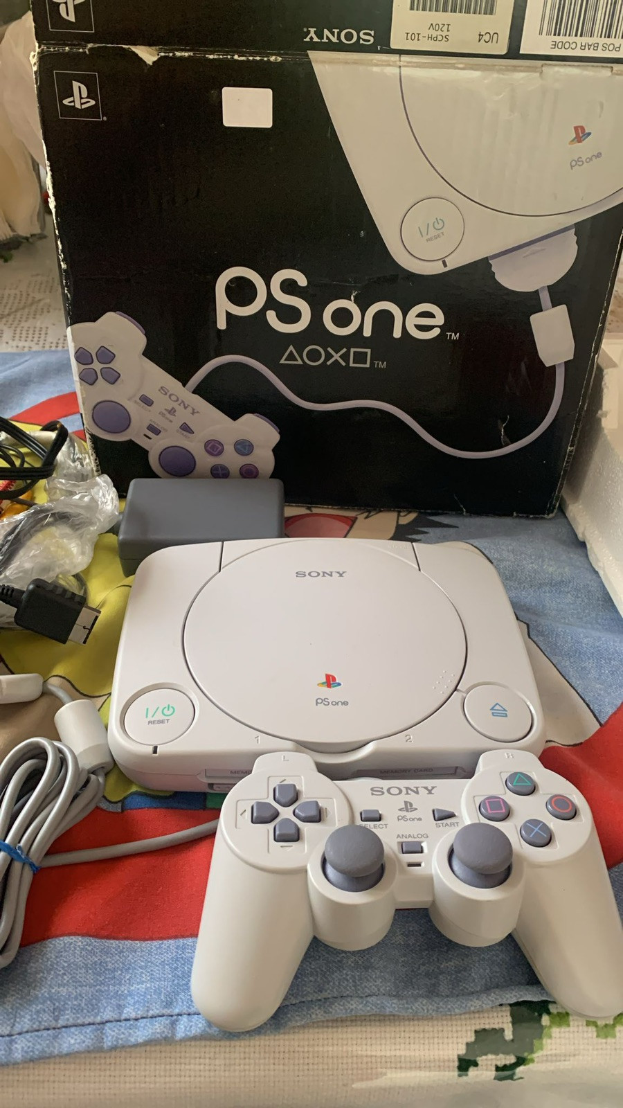 Sony PlayStation 1 PSOne PS1 Slim Console SCPH-101 Open Box 2000