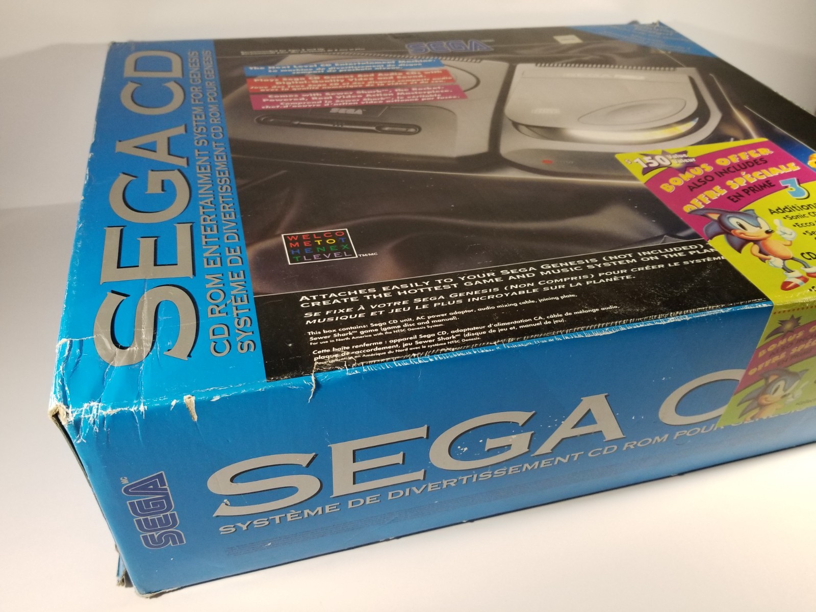 ¤ Sega CD Console System Bonus Offer Bundle Variant ¤ W/ Box 2 Controllers Games
