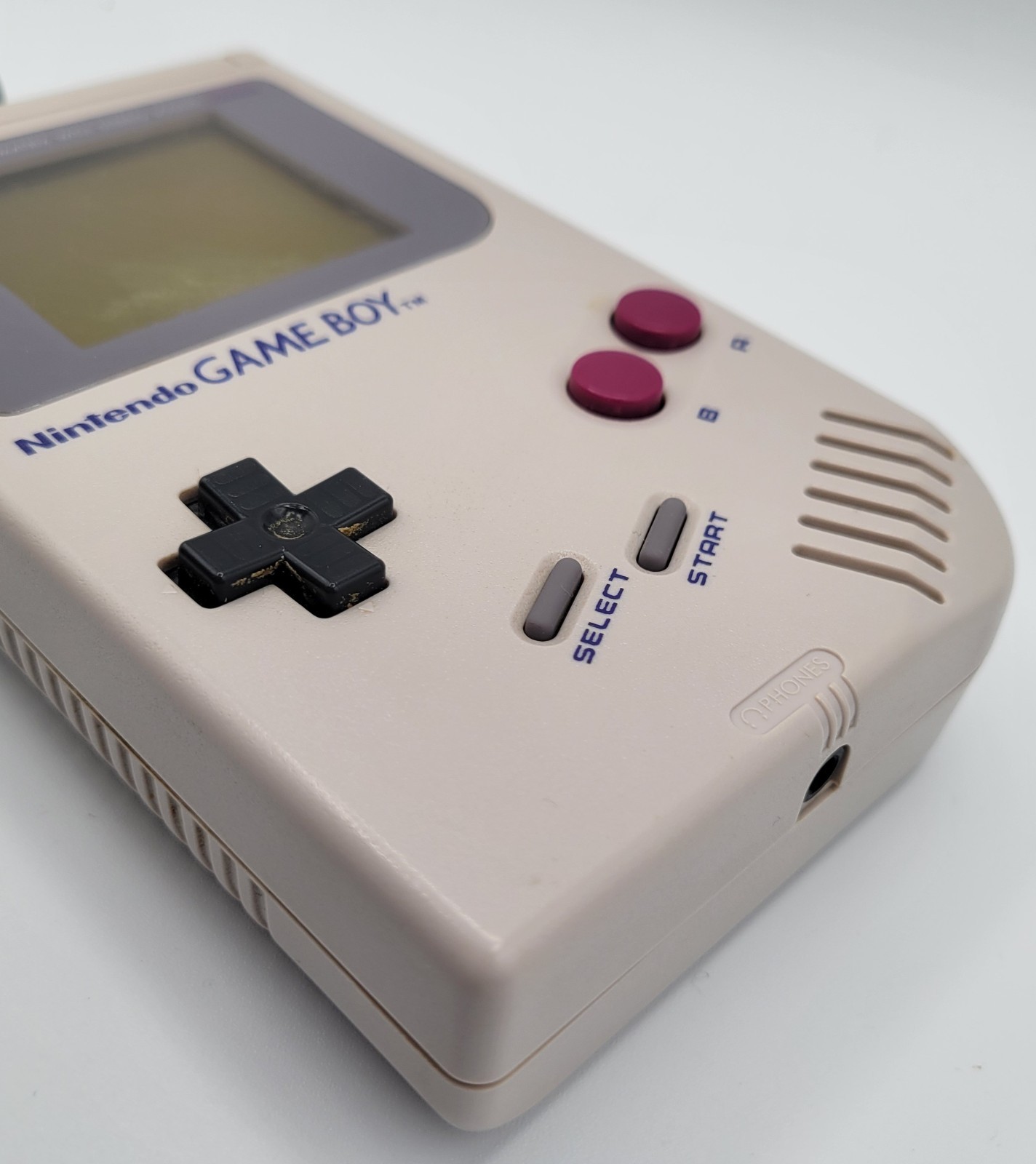 OG Nintendo Game Boy Bundle 6 Games Mega Man Pokemon Trading Game Gray DMG-01