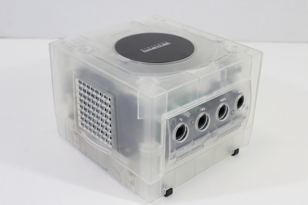 Nintendo Gamecube Clear Transparent White Console & AC AV NTSC-U/C DOL-001 LED