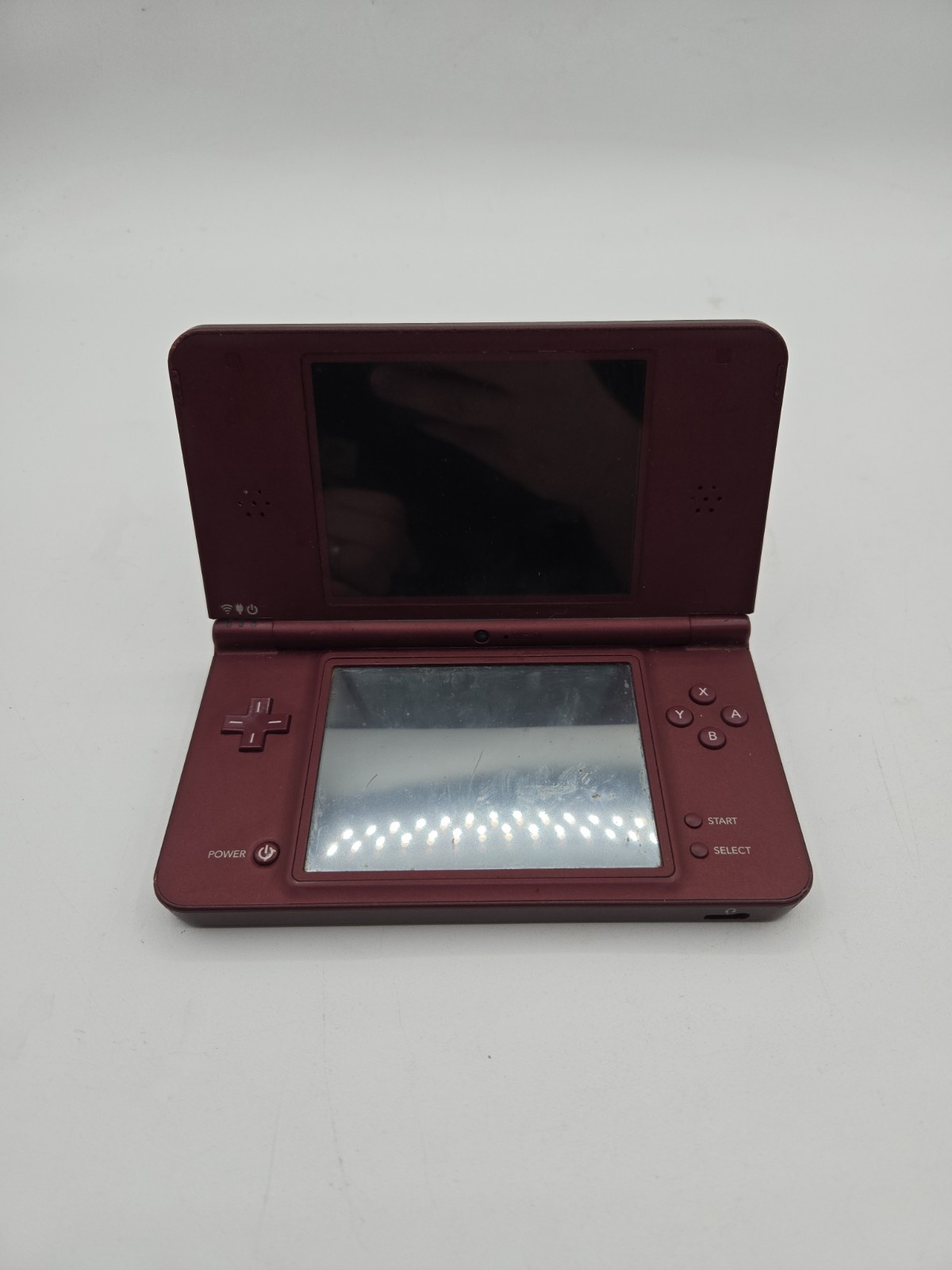 Nintendo DSi XL Burgundy System Broken As Is For Parts W Battery