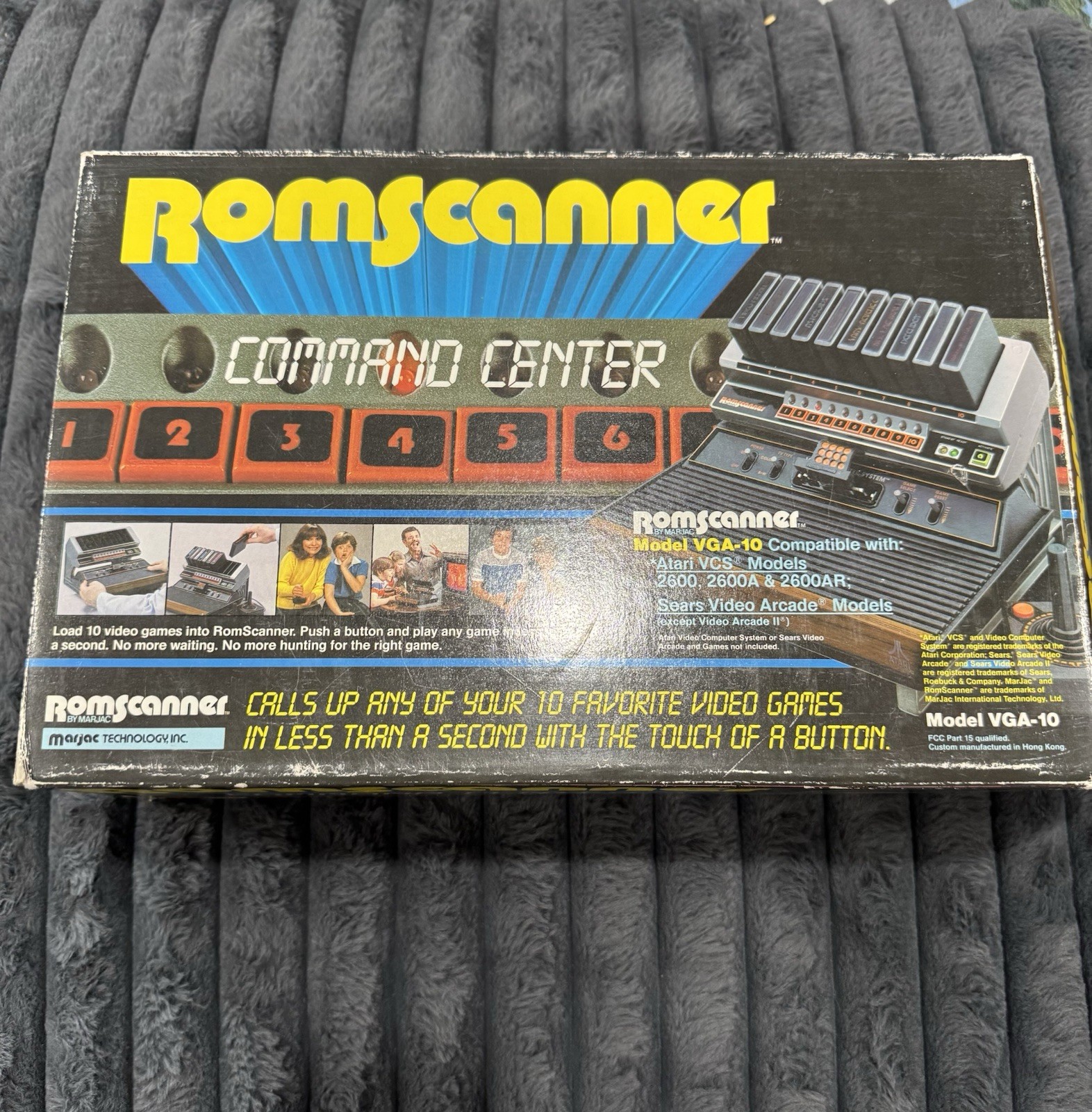 Atari VCS Romscanner Command Center Atari 2600 VGA-10 CIB New In Box Very Rare!