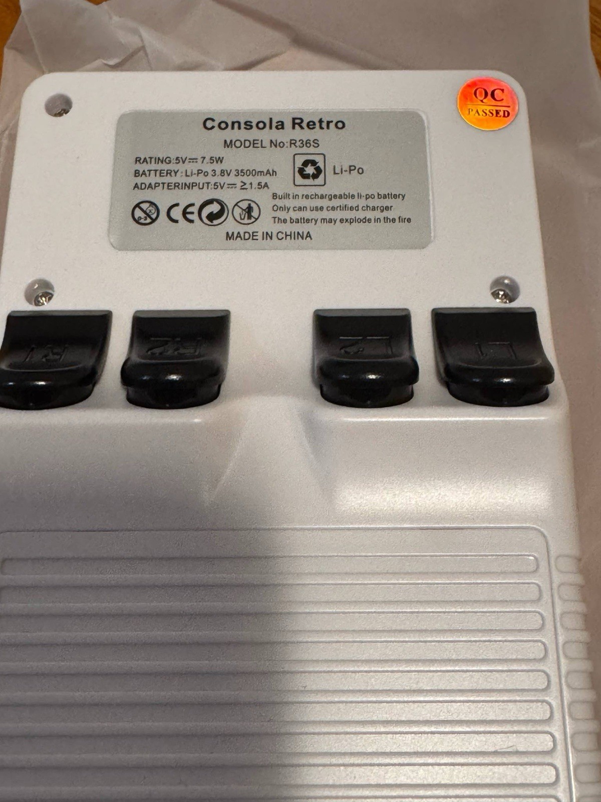 Game Master R36S Handheld Emulator Console 64GB White