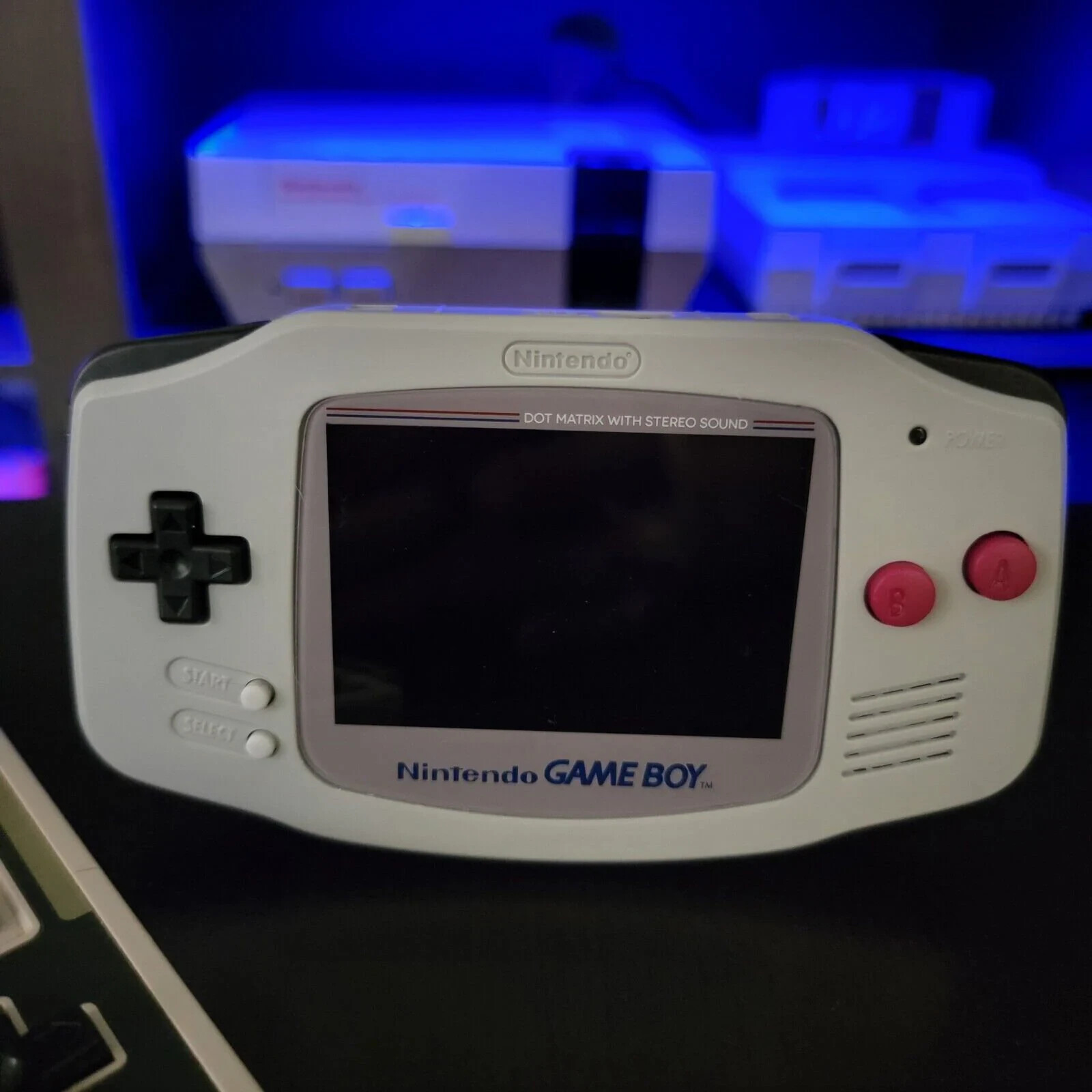 Nes GBA iPS V5 USB-C 1800 mAh Rechargeable Battery And Clicky Buttons
