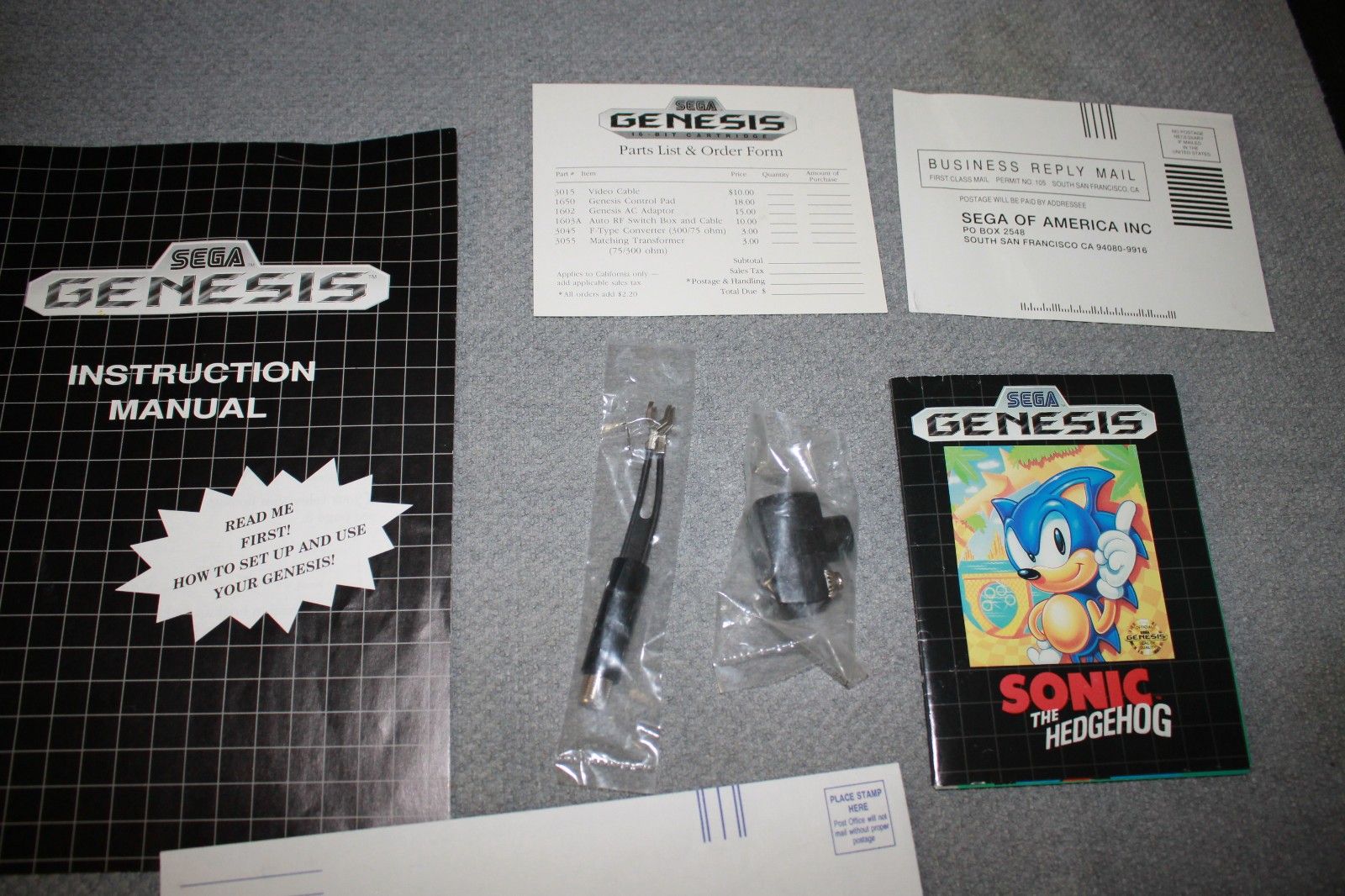 SEGA Genesis Console MK-1611 Core System Complete in Protective Box Circa 1989