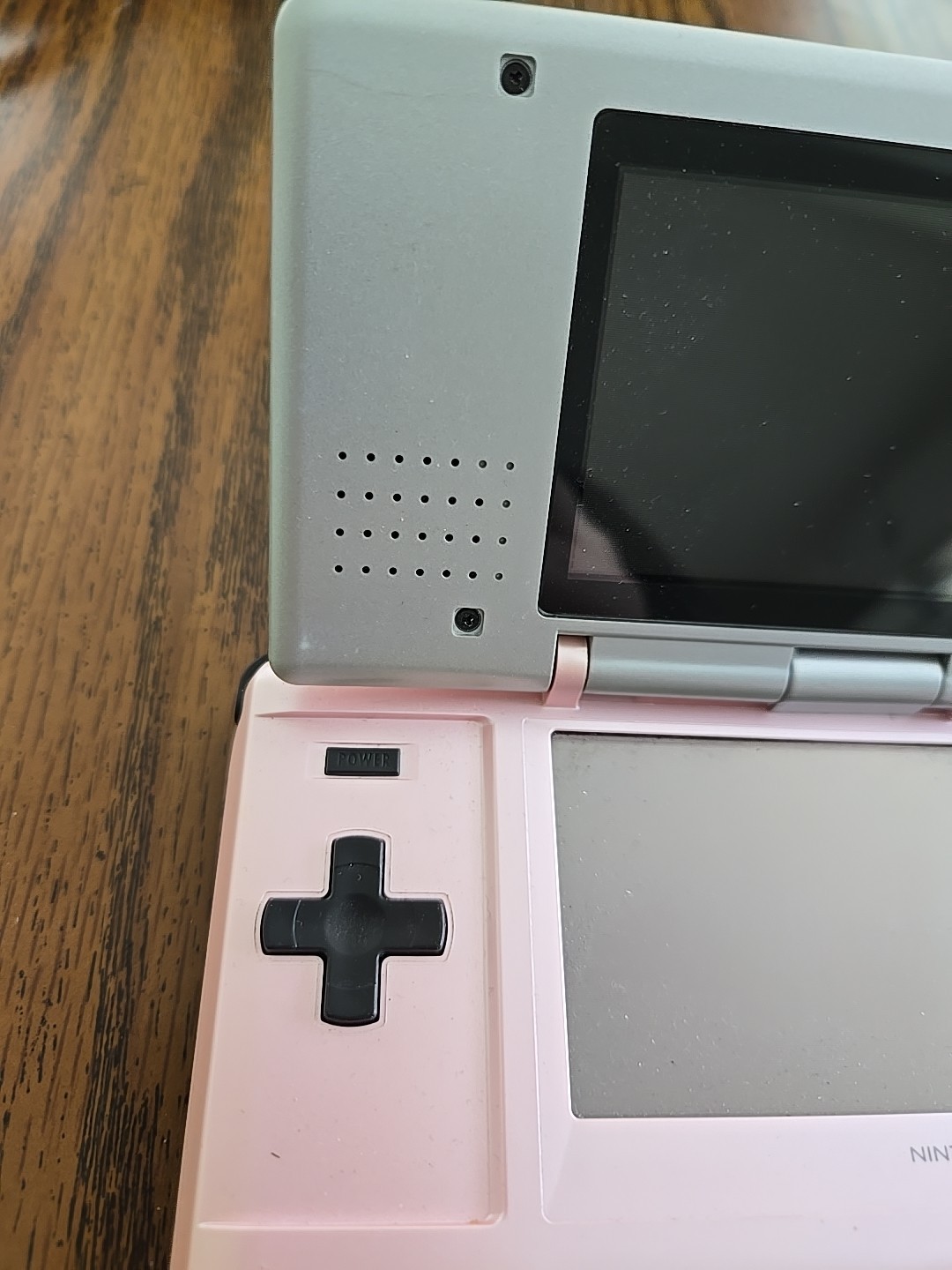 Nintendo DS Console Candy Pink Gray NTR-001 JPN 2004 nds GOOD HINGES