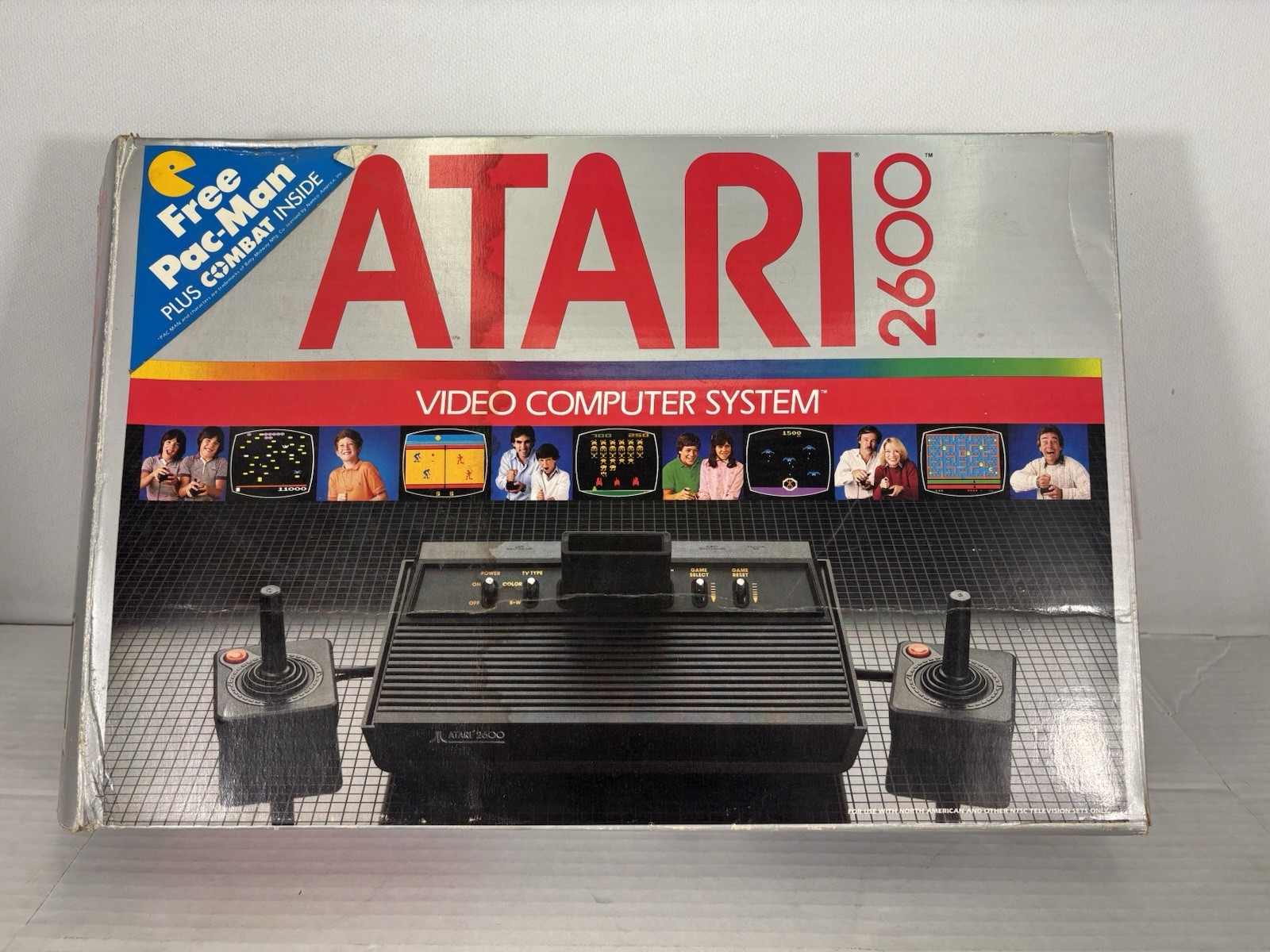 Atari 2600 4-Switch Console Darth Vader Console CIB W 10 Games And Extras Serial