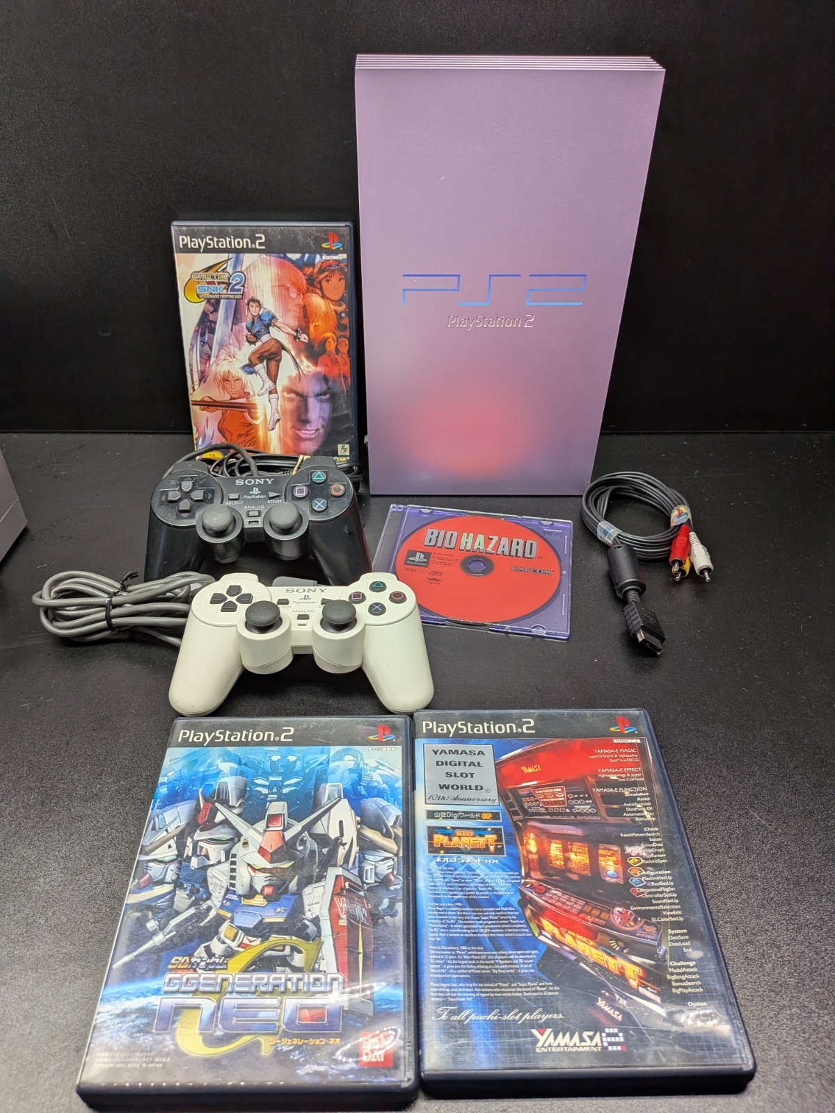PlayStation 2 PS2 Sakura Pink Console Controllers SCPH-39000 NTSC-J Japan Tested