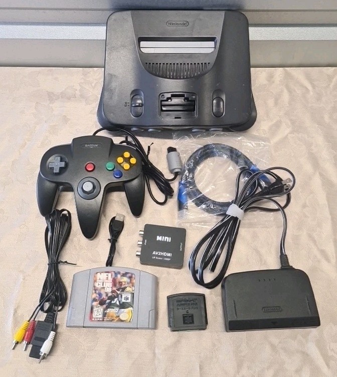 Nintendo 64 Bundle With Jumper Game HDMI