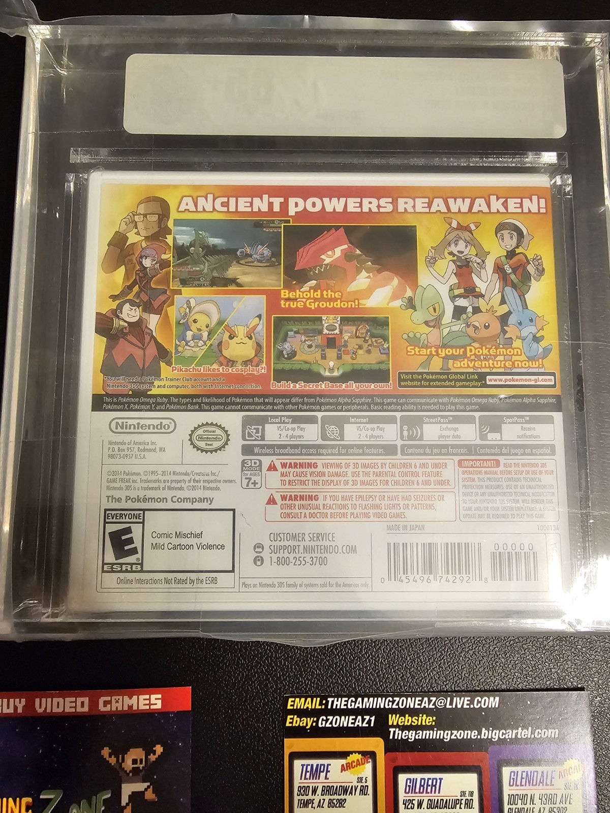 Pokemon Omega Ruby Brand New Nintendo 3DS Graded VGA 85+ NM+