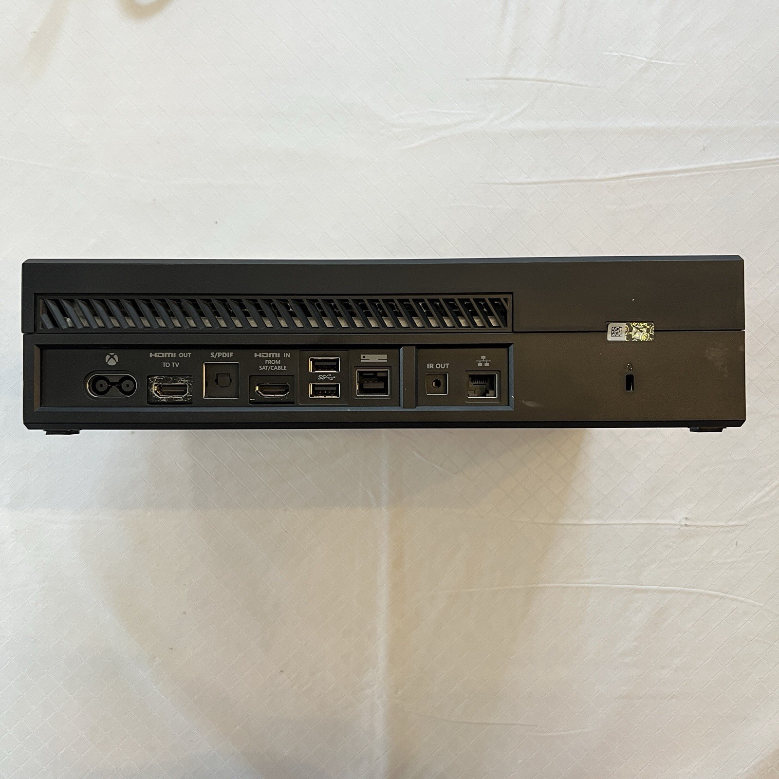 Microsoft Xbox One Black 500GB 1540 Bundle Power Cord + Controller 1537 Tested