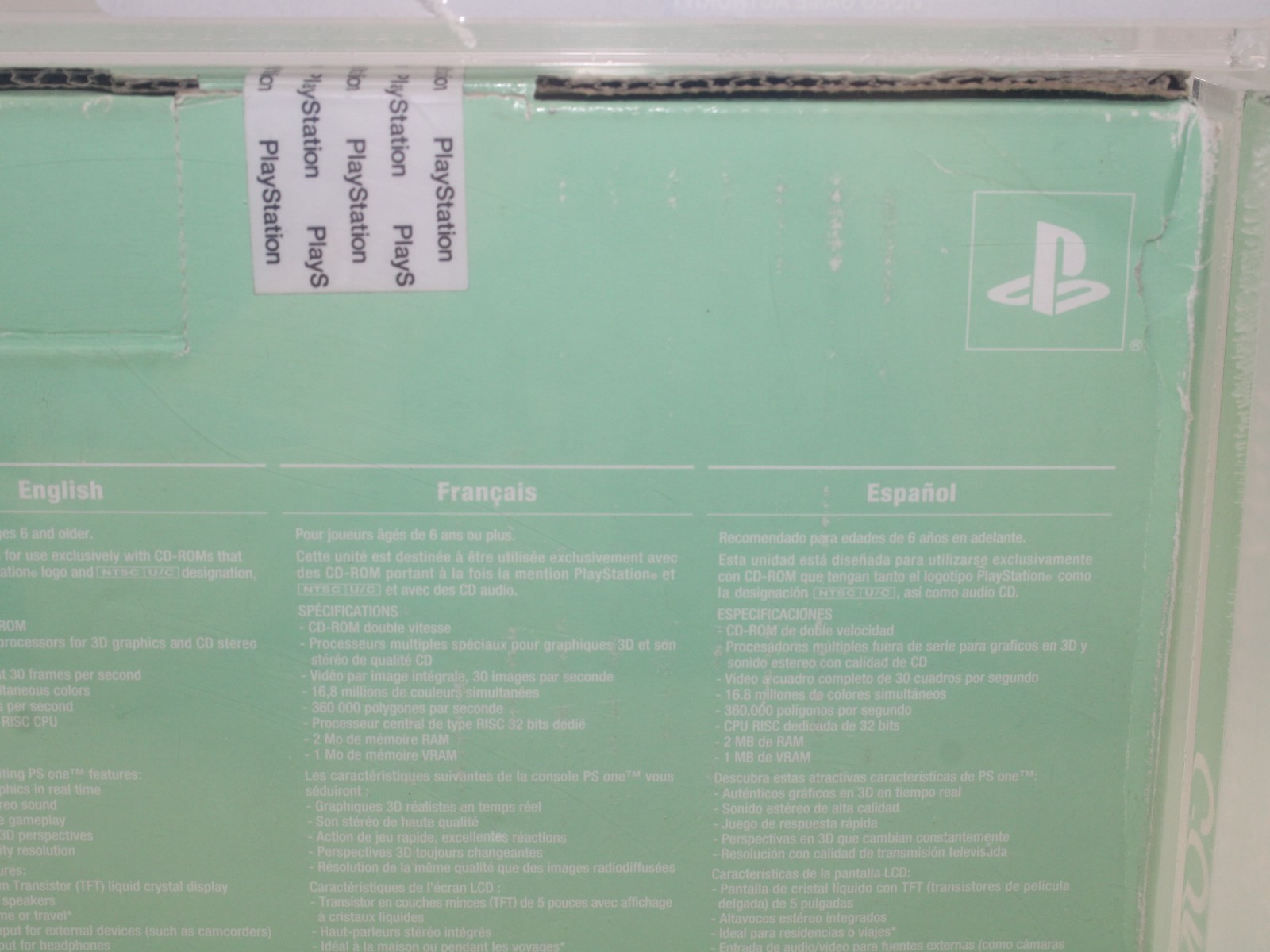 Sony PlayStation PS1 Combo w/ LCD Screen Fact. Sealed VGA Graded 75+ EX+/NM