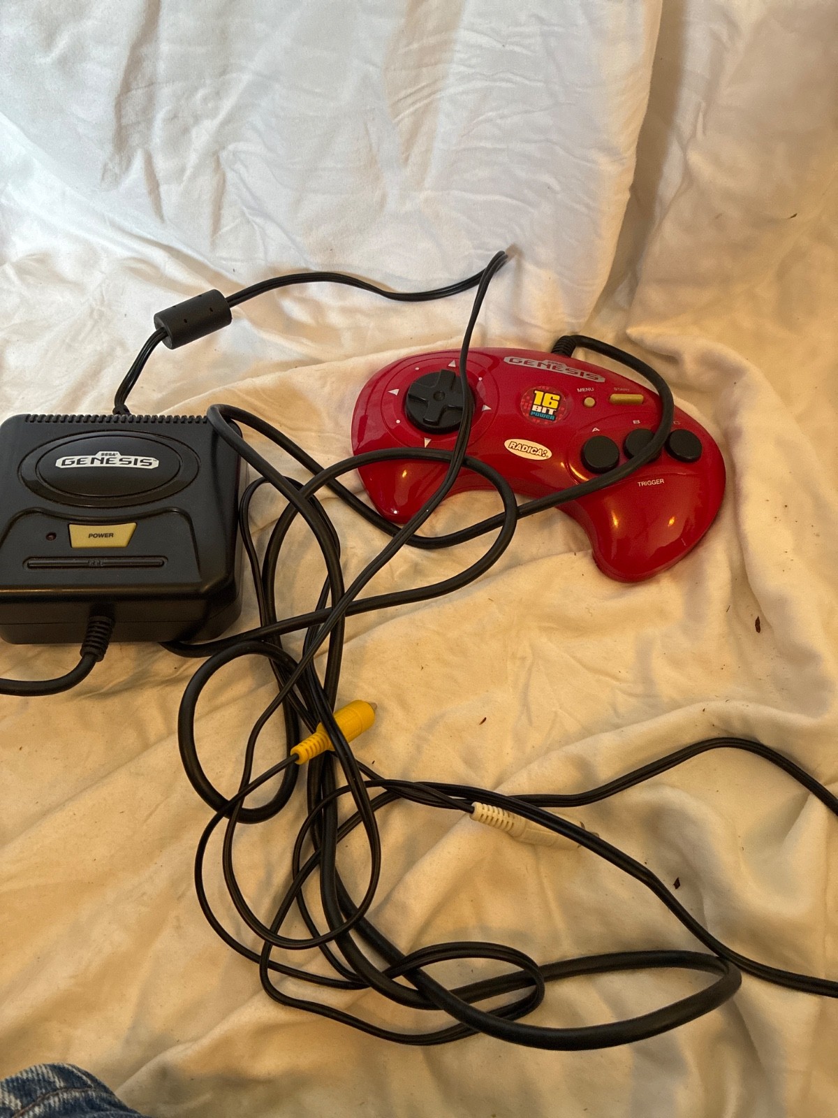 Radica Sega Genesis 16-BIT Power Plug & Play 6-in-1 Game System -Tested Works