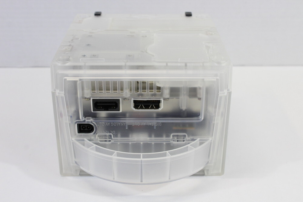 Nintendo Gamecube Console Clear Translucent White & AC NTSC-U/C DOL-001 Slow RGB