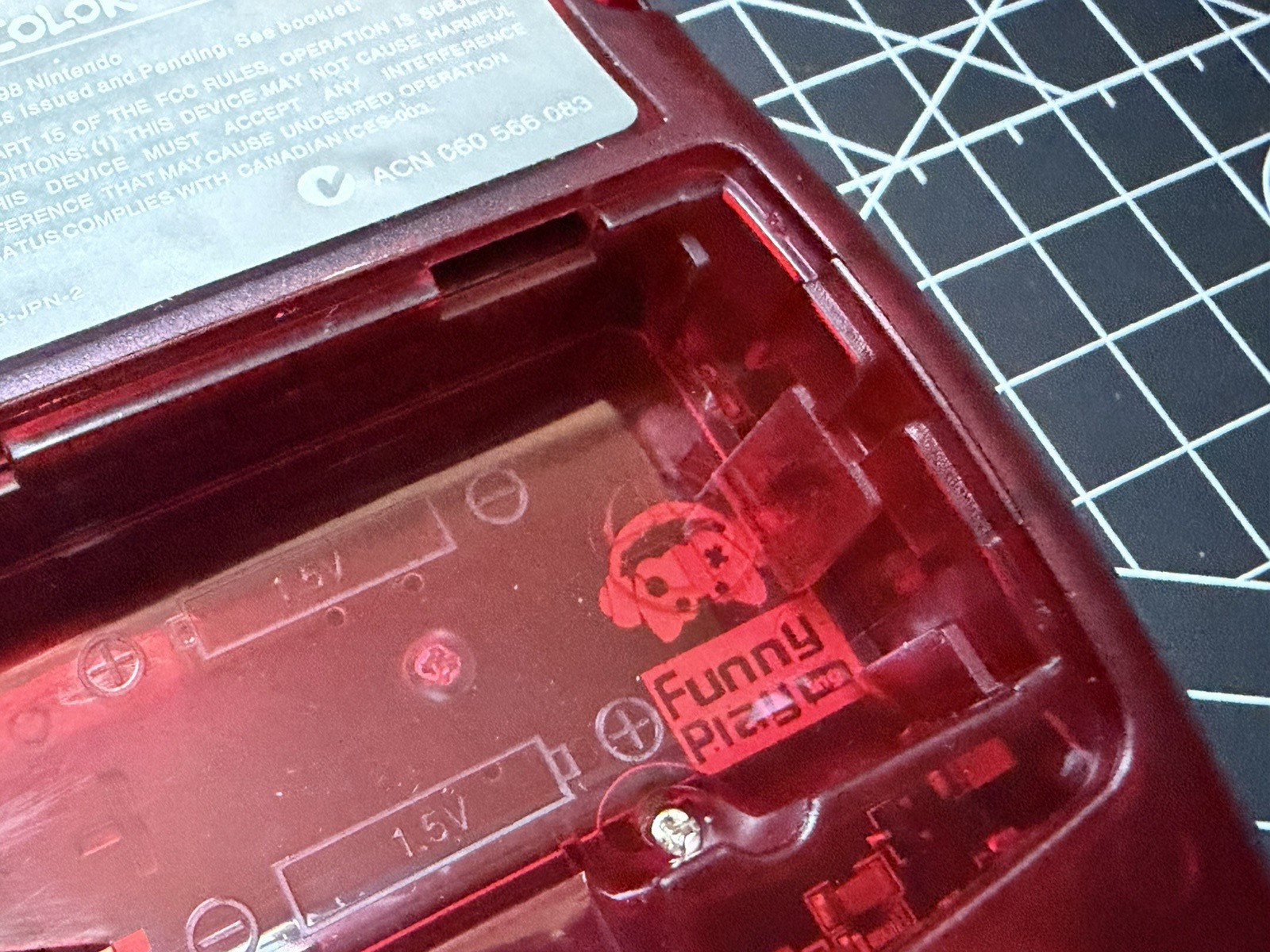 Red FunnyPlaying FPGBC W/ IPS Screen & Li Battery USBC Gameboy Color GBC & DMG