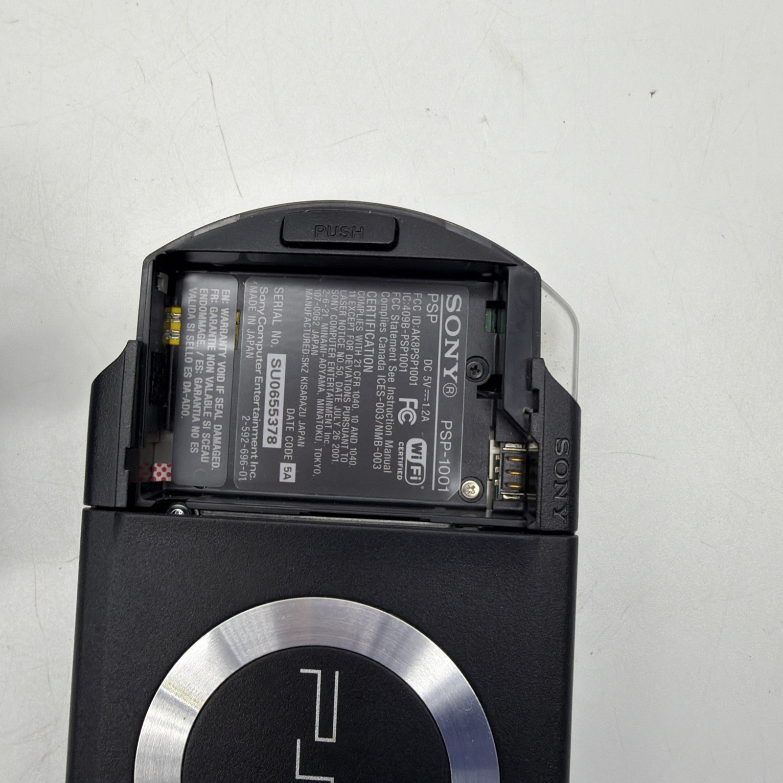 PSP-1000 Handheld System, Untested, No Battery, No Charger.