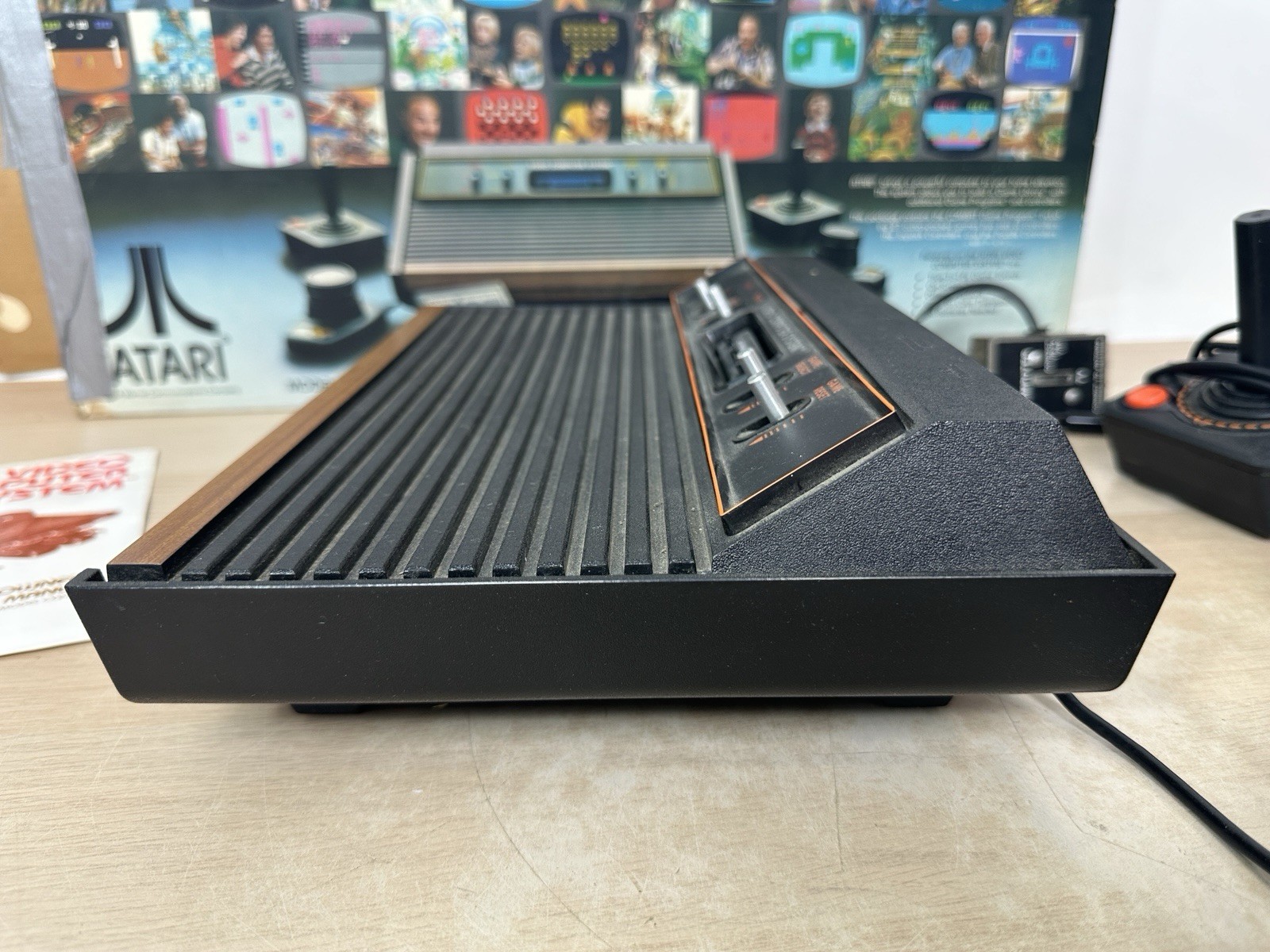 Atari CX-2600 Console in Original In Box w/ Manual, Controllers, Paddles – WORKS