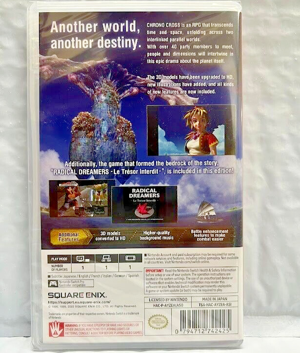 Chrono Cross The Radical Dreamers Edition – Nintendo Switch – New Special (2022)
