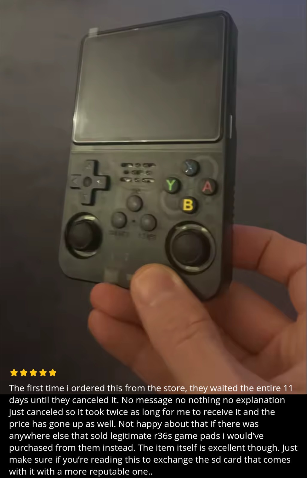 NEW Retro Handheld Video Game Console 64G Linux System 3.5 Inch IPS Screen NEW
