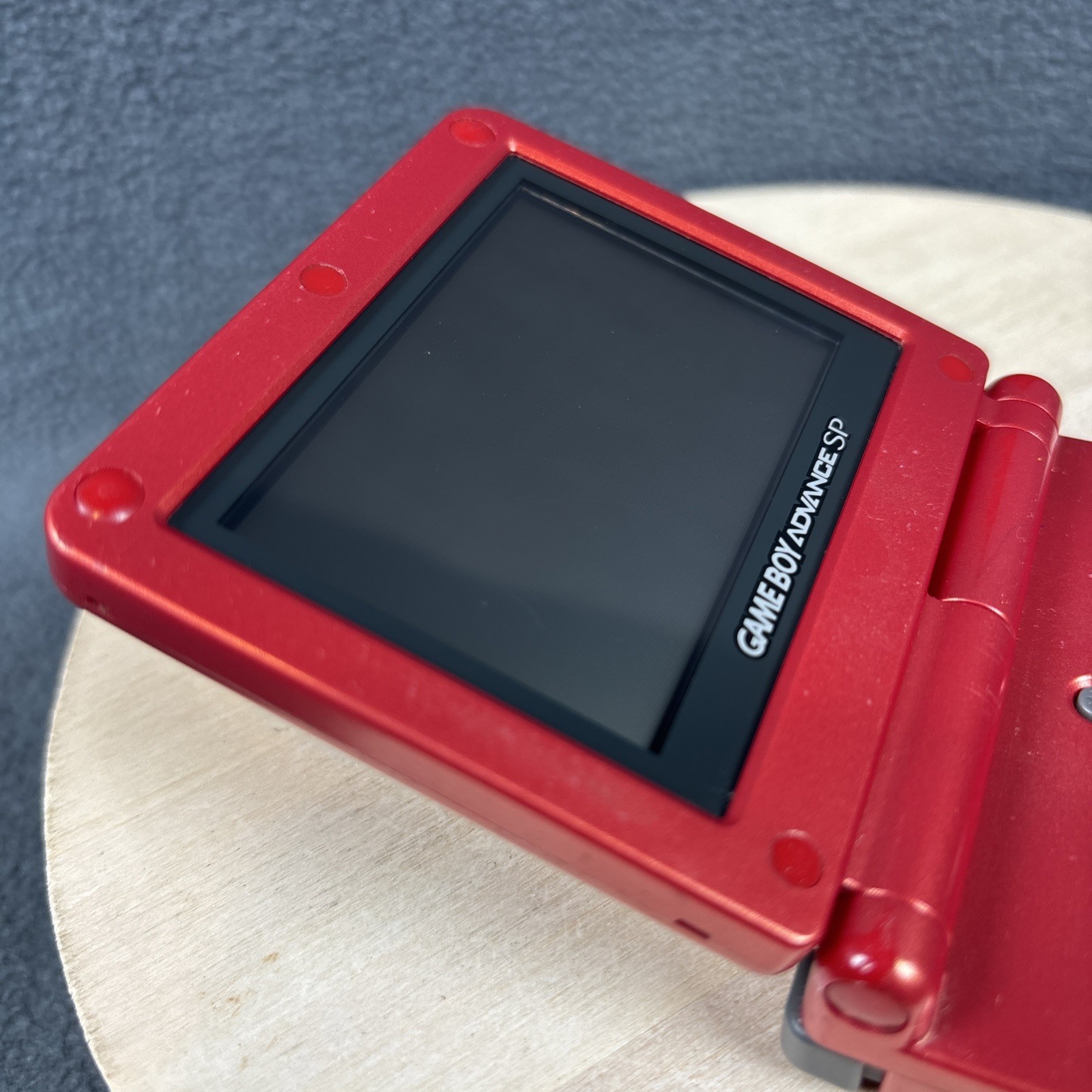Nintendo Game Boy Advance SP Console AGS-001 Flame Red – New Battery & Charger