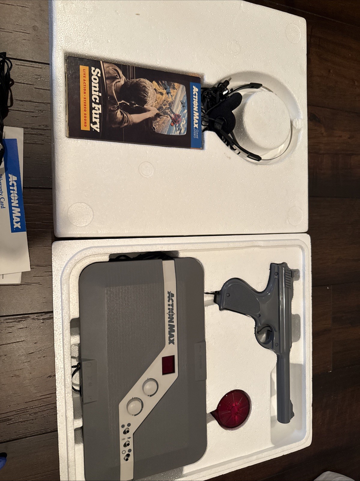 1987 ACTION MAX The First Real Action Game System W/ Sonic Fury Game Untested