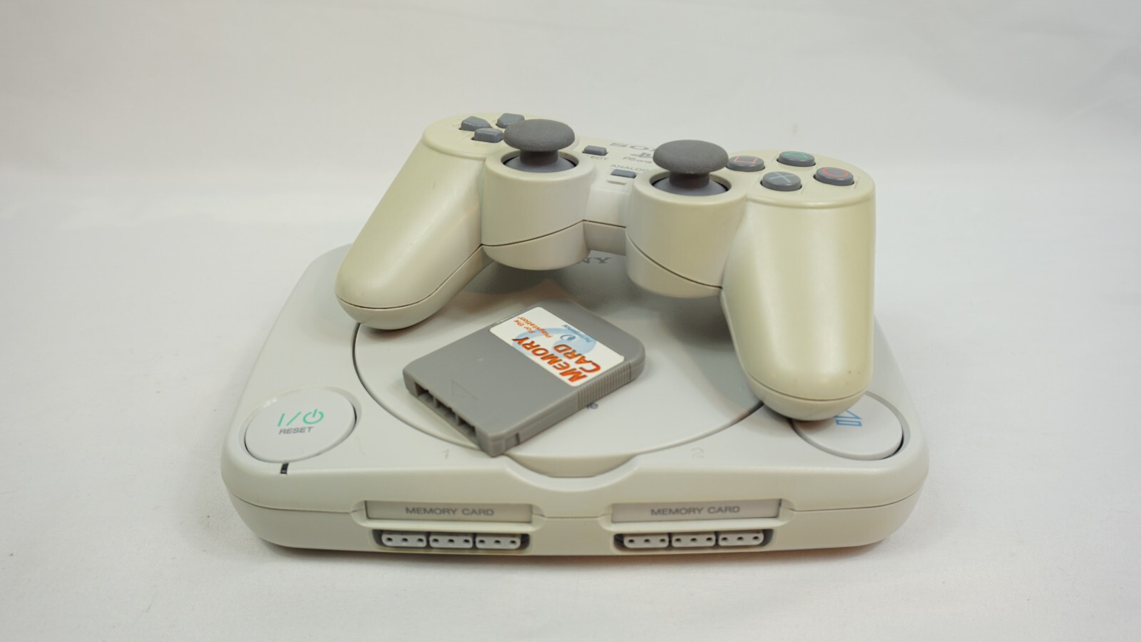 Sony PlayStatino 1 PS1 PSOne Console Bundle with Controller & Memory Card Tested