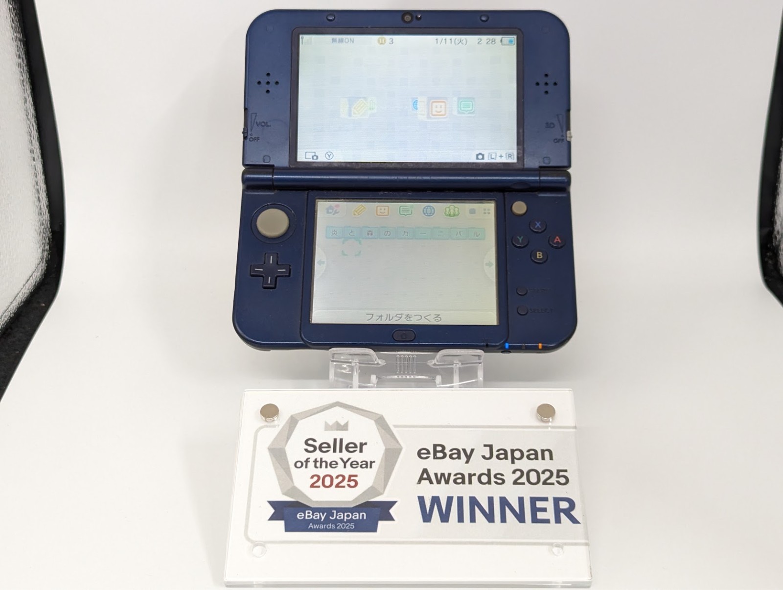 B1078 Nintendo new 3DS LL XL console Metallic Blue Japan fx