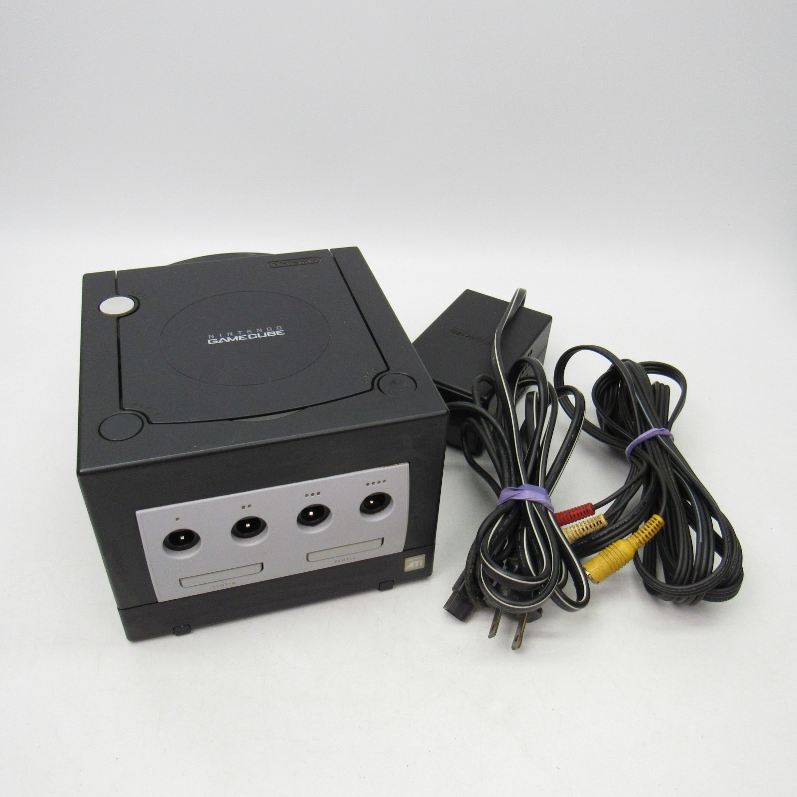 Nintendo DOL-101 GameCube Black Console & Cables – for Parts or Repair