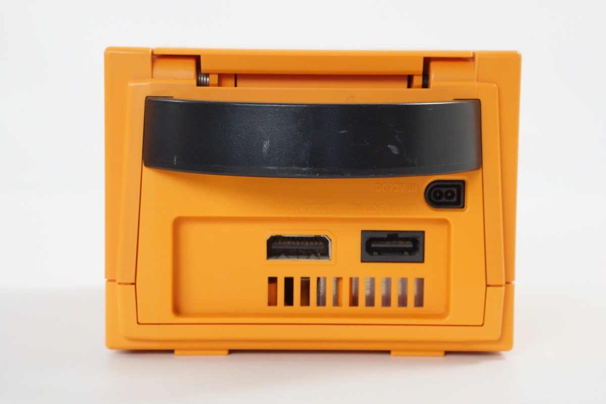 Gamecube Orange Console System Games DOL-001 JP For Japan CD FREE SHIP 10710073