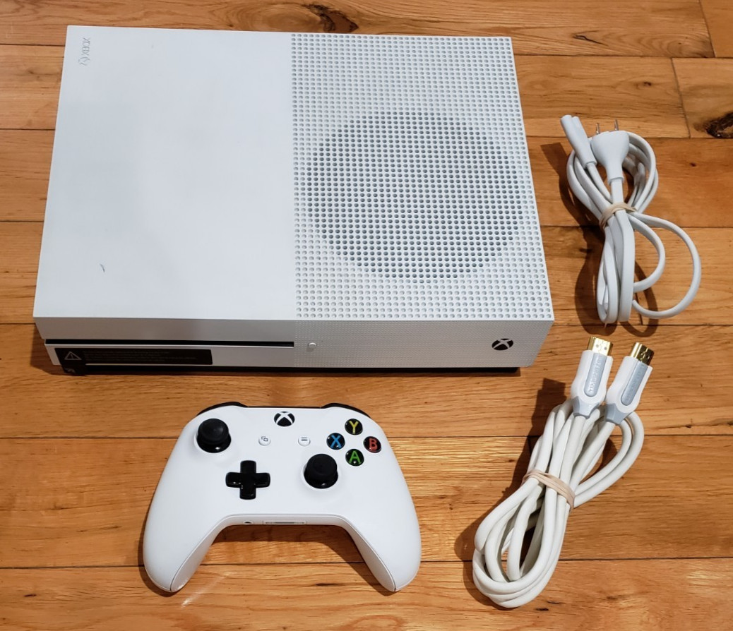 Xbox One S 500GB White Console 1681 Bundle, Controller, Power HDMI, TESTED
