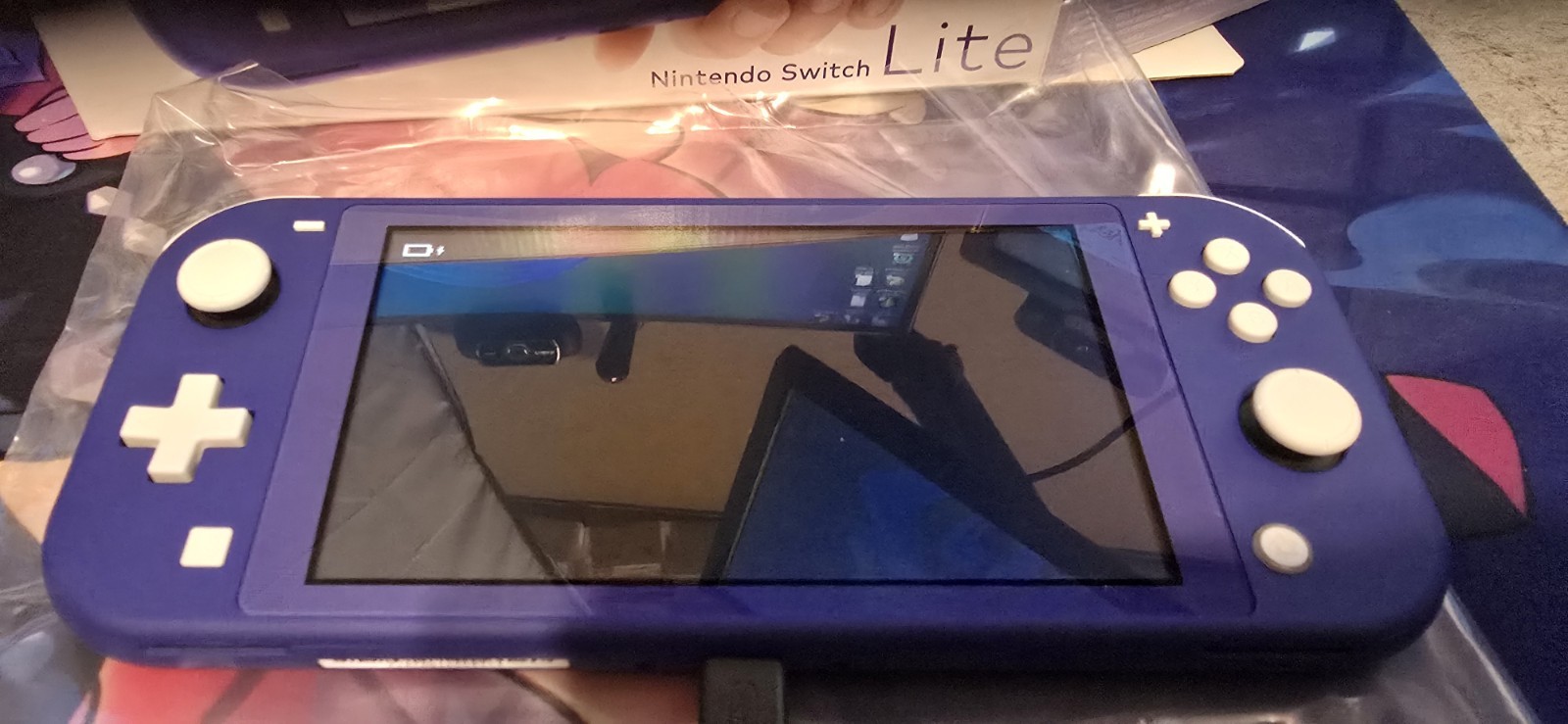Nintendo Switch Lite Blue Handheld Console with Box and Accessories